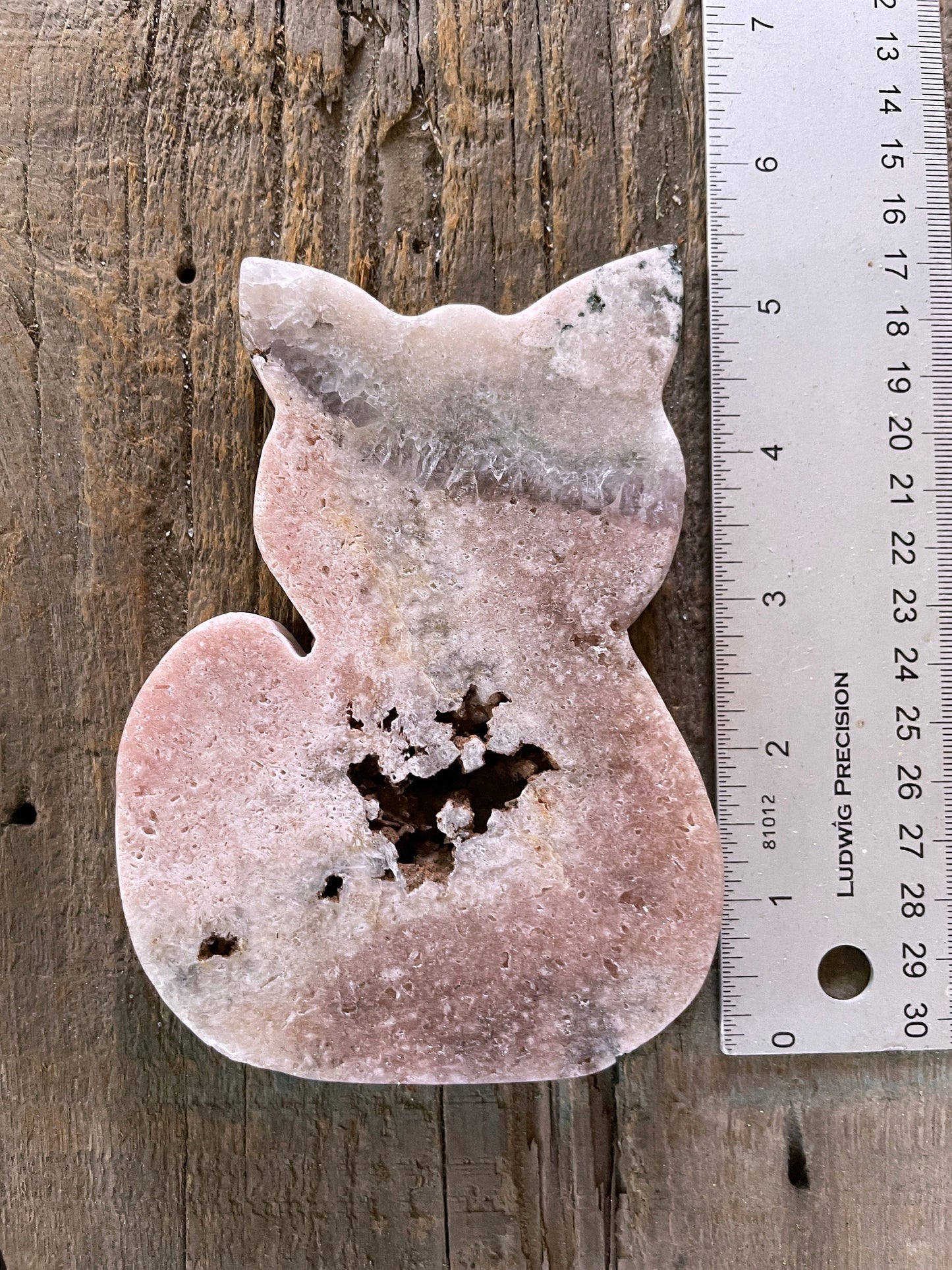 Lovely Pink Amethyst Polished Cat Specimen from Brazil 370g Mineral Crystal