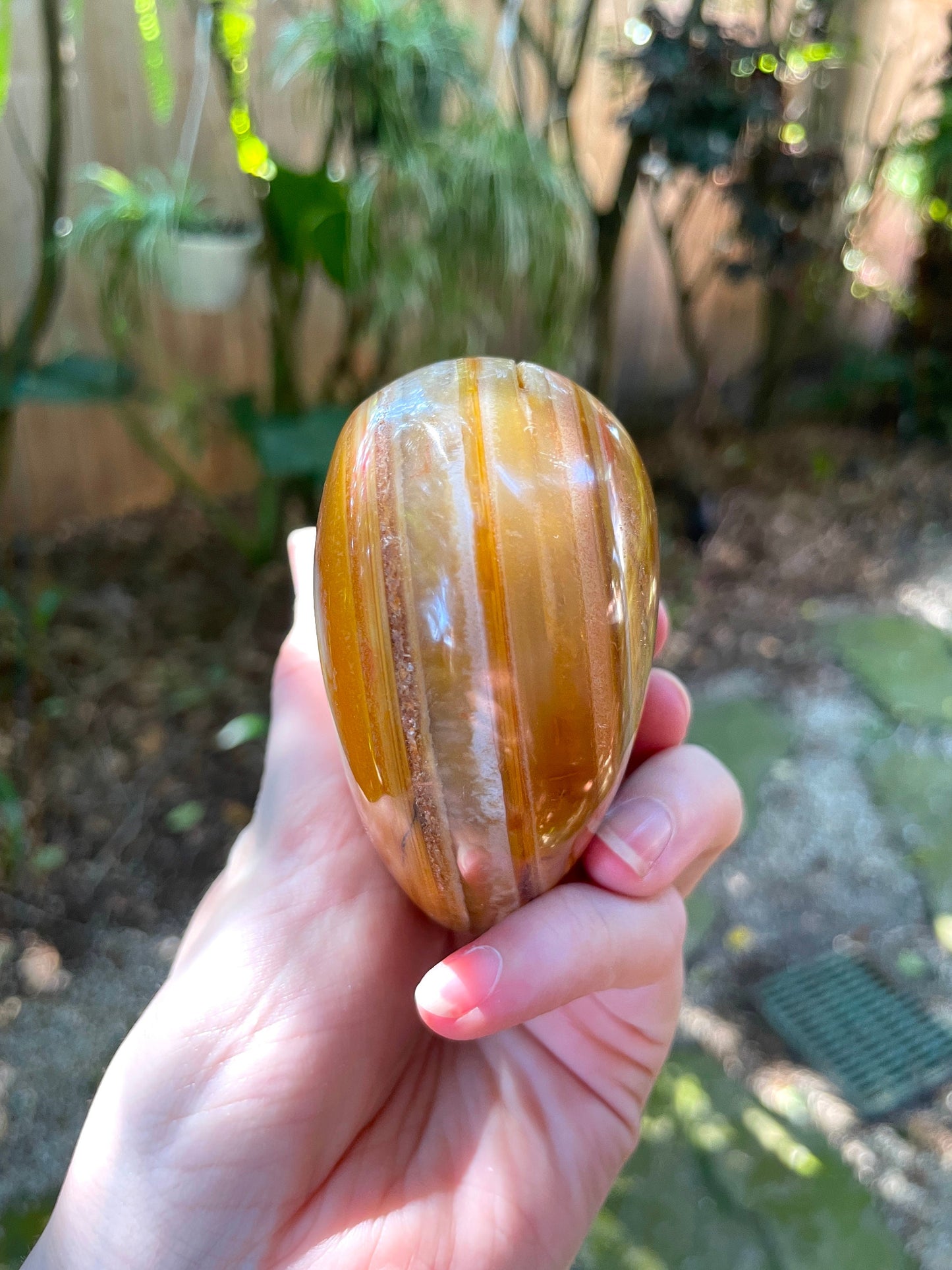 Large Carnelian Polished  Heart Stone Specimen 532g From Madagascar Mineral Crystal