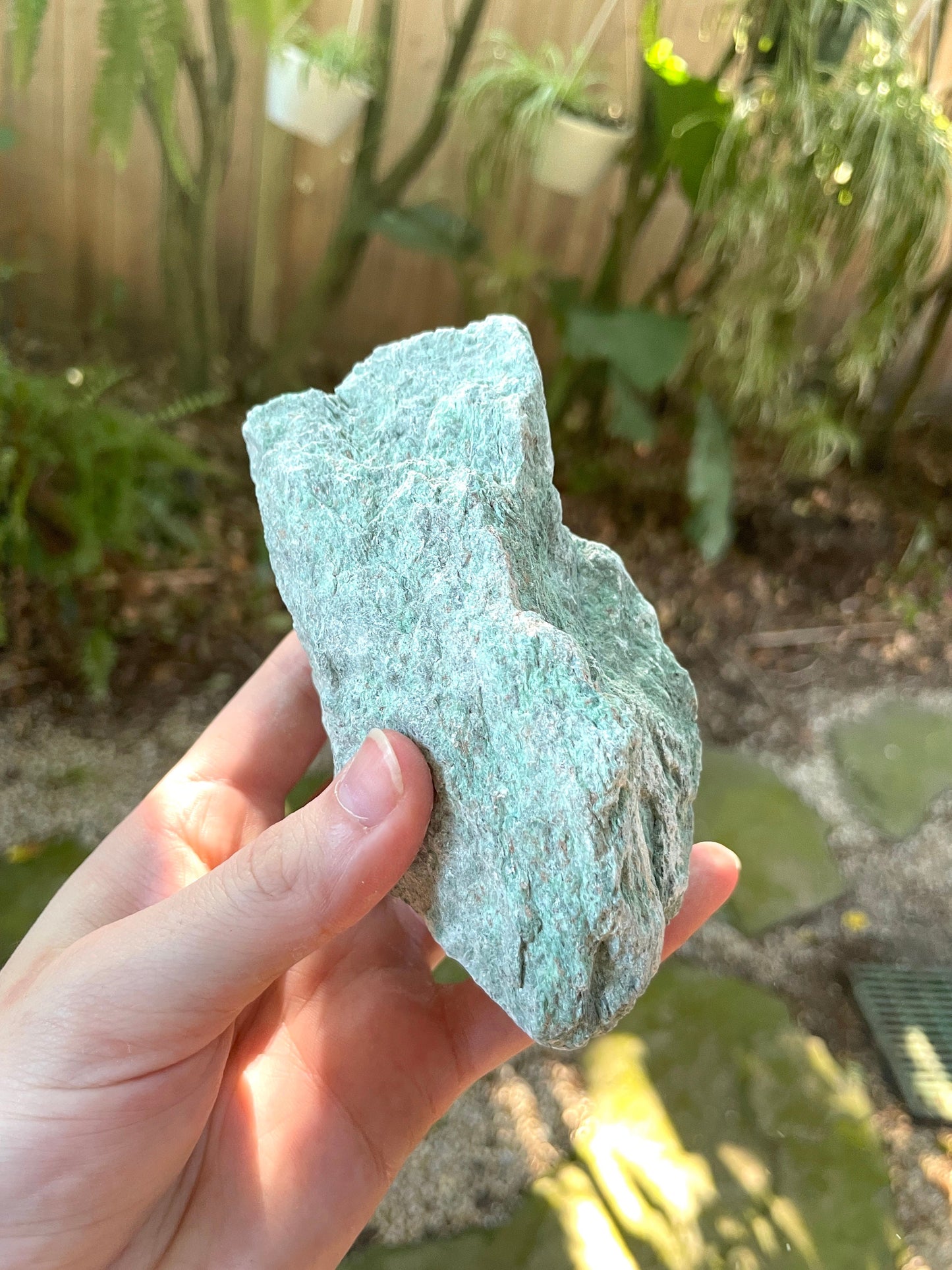 Sparkly Light Green Raw Fuchsite Mica Specimen 494g From Brazil Mineral Crystal