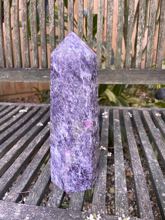 Lepidolite and Rubelite Generator Tower From Madagascar 1970g 4lbs 5.5oz Specimen Mineral Crystal