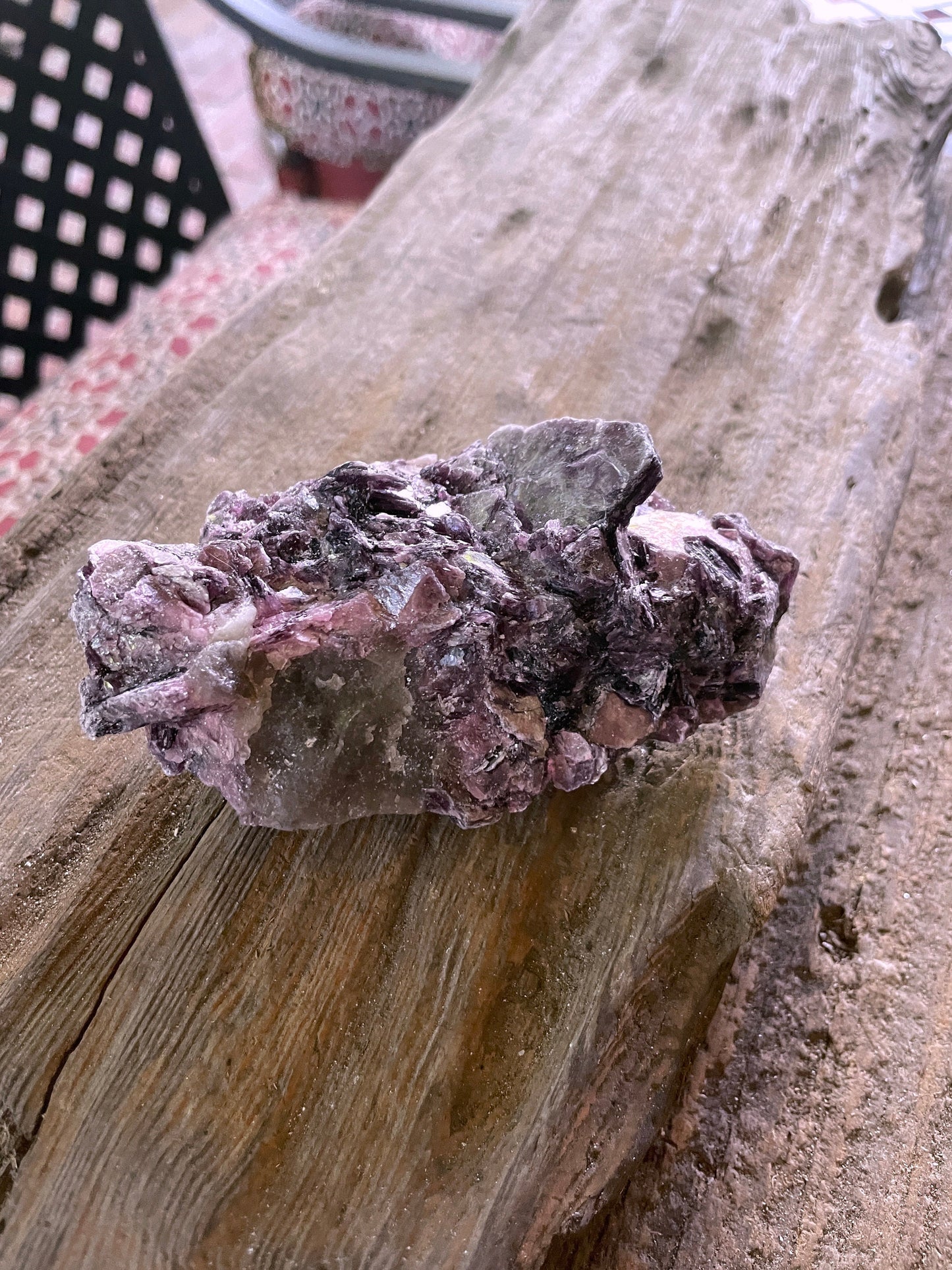 Beautiful Raw Lepidolite Specimen From Minas Gerais Brazil 216g Mineral Crystal Lithium