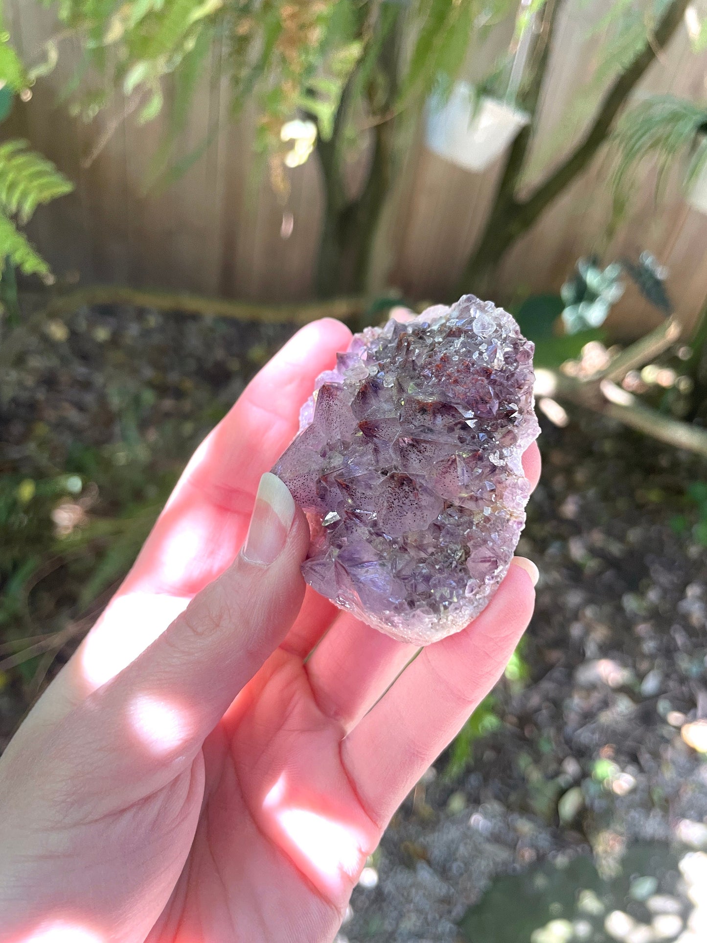 Thunder Bay Amethyst Ontario Canada 104g Specimen Amethyst with Hematite Mineral Crystal