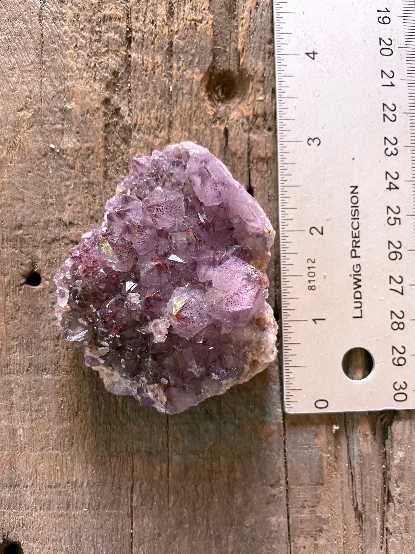 Thunder Bay Amethyst Ontario Canada 104g Specimen Amethyst with Hematite Mineral Crystal