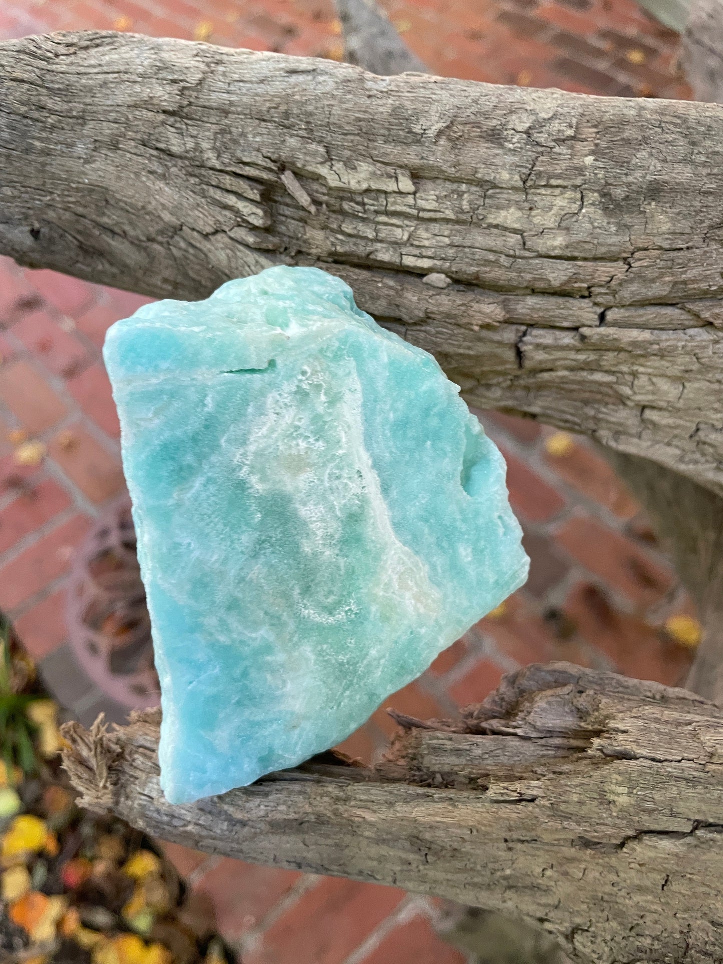 Raw Blue Aragonite Specimen From Afghanistan 228.1g Self Standing Crystal Mineral