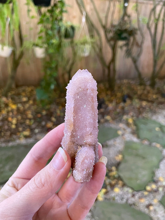 Amethyst Spirit Quartz Point  With Iron Specimen 67.5g From Mpumalanga South Africa