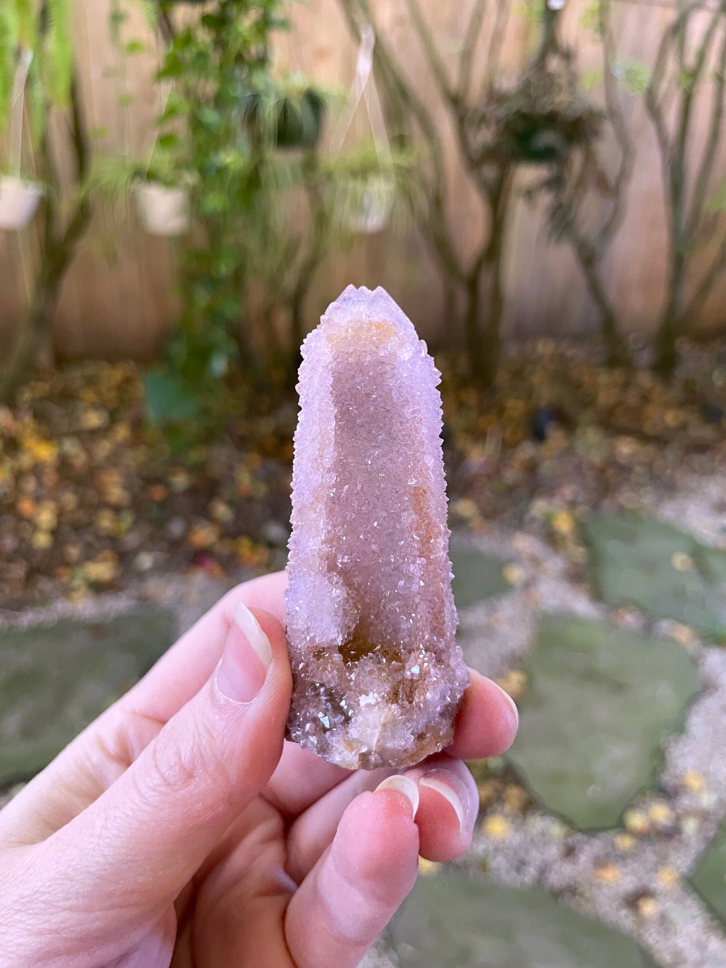 Amethyst Spirit Quartz Point  With Iron Specimen 67.5g From Mpumalanga South Africa
