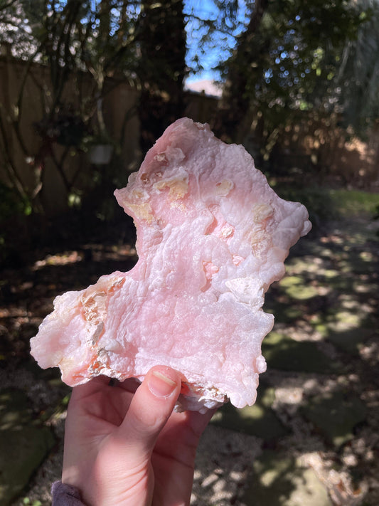 Rare Beautiful Botryoidal Natural Pink Opal from Ica, Peru Specimen 338g Mineral Crystal