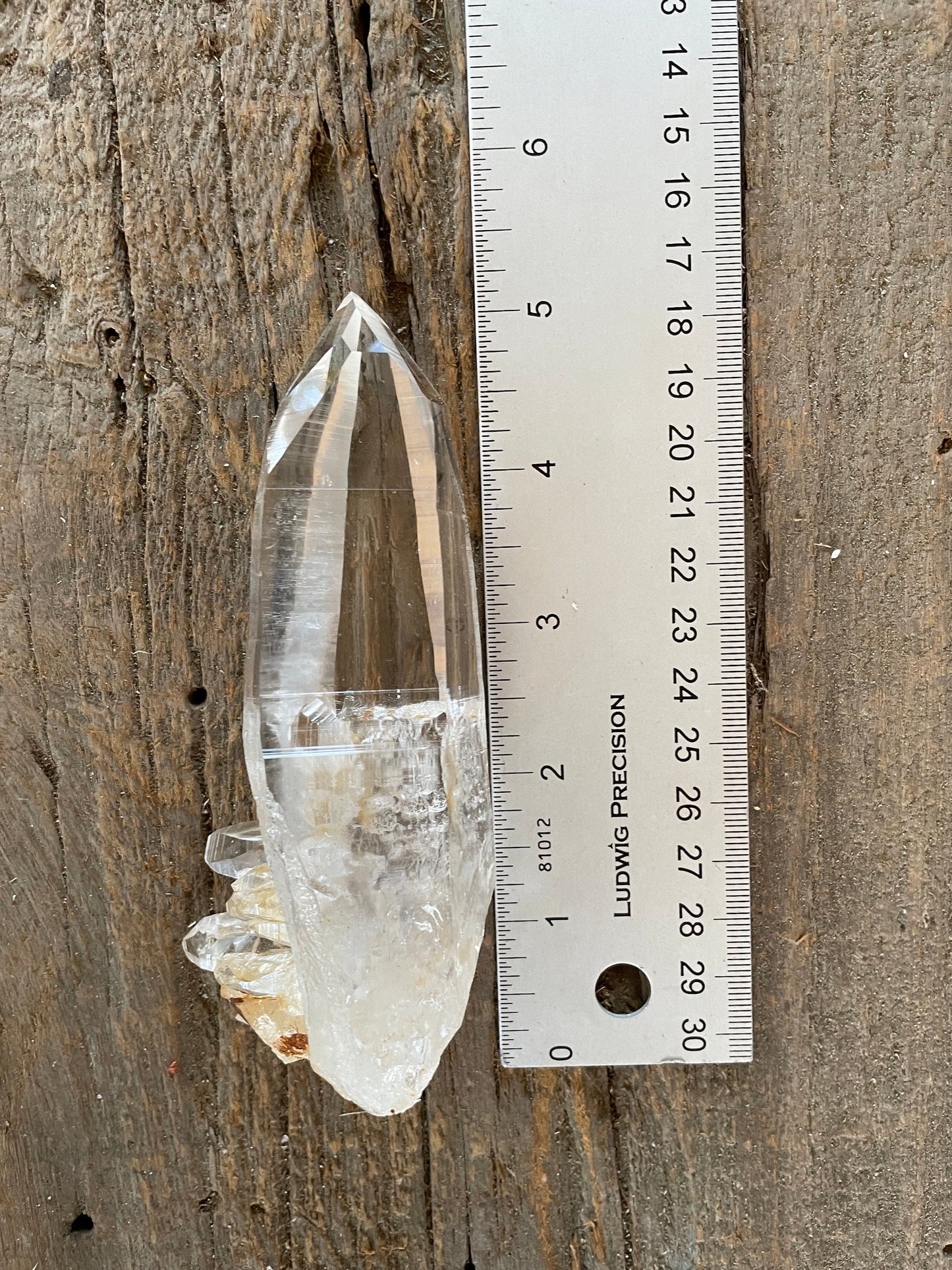 Stunning Large Columbian Lemurian Optical Quartz Point 194g Specimen Mineral Crystal Water Clear