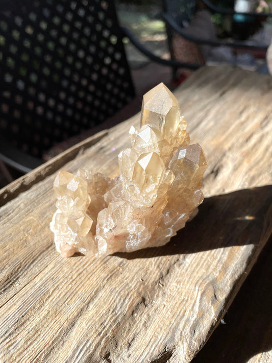 Natural Smokey Citrine Elestial Cathedral Quartz From Congo 265.3g Specimen Mineral Crystal