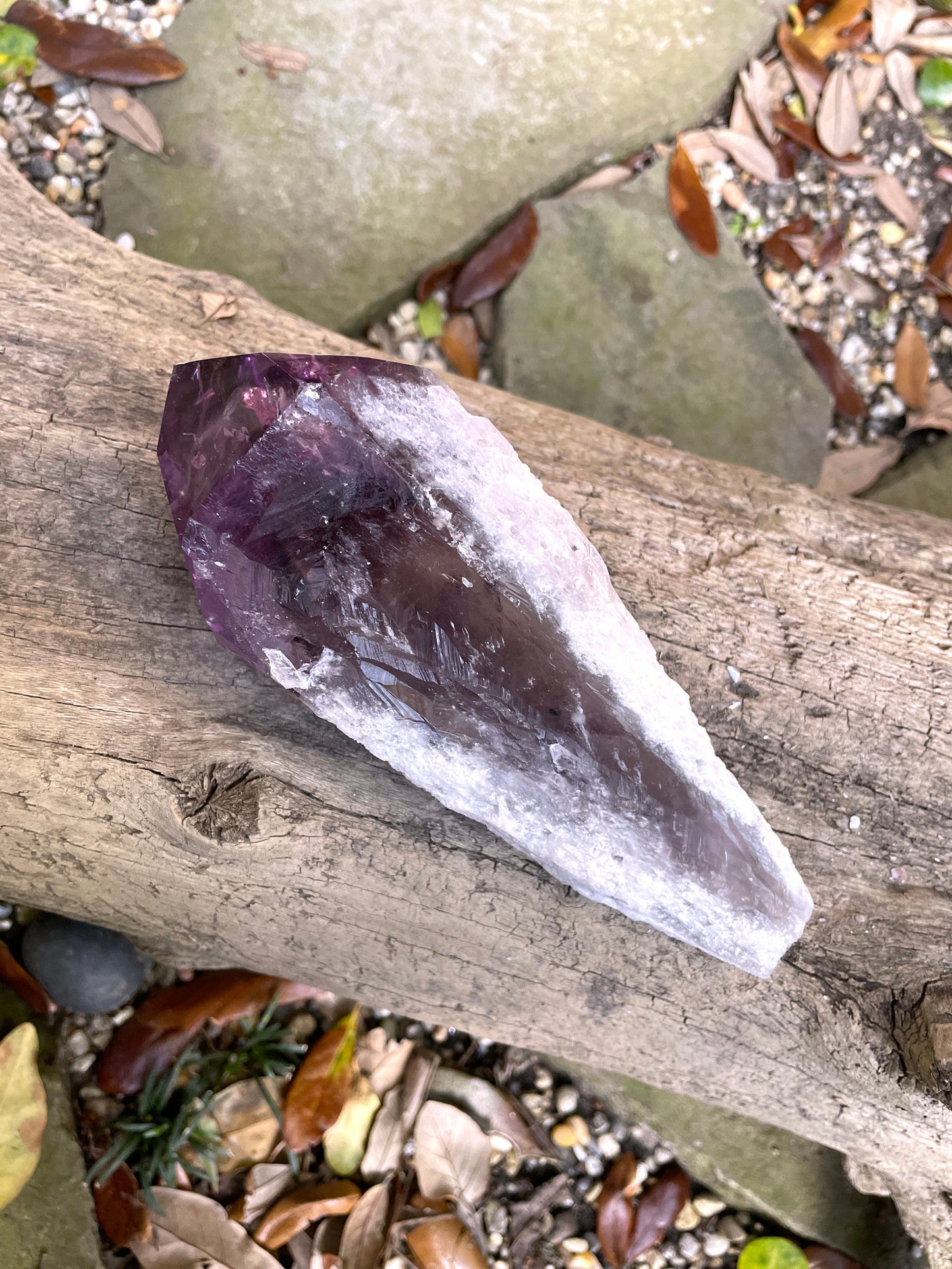 Polished Tip Amethyst Point/ Wand 558g 1lb 3.7oz Specimen Bahia, Brazil Specimen