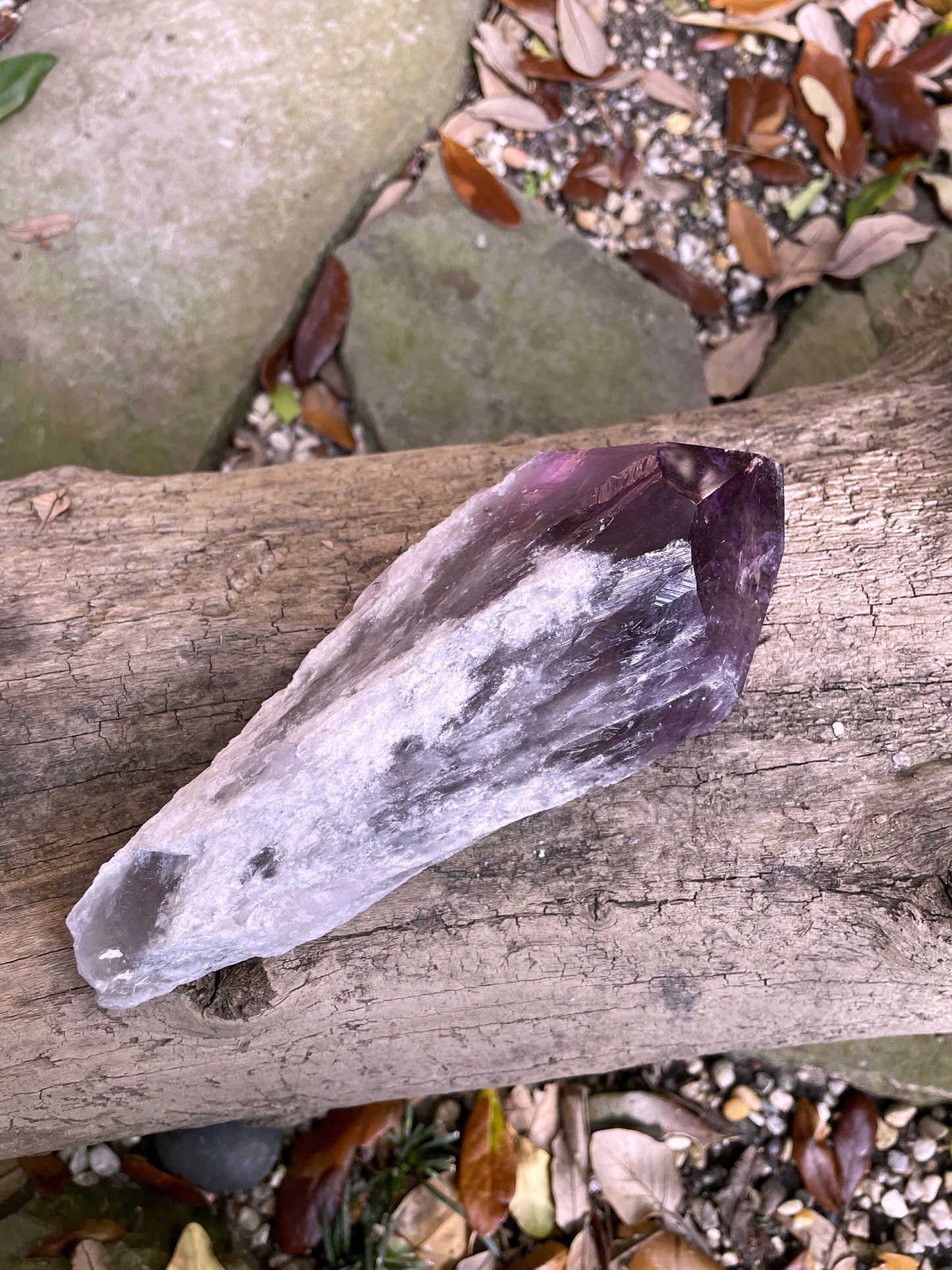 Polished Tip Amethyst Point/ Wand 558g 1lb 3.7oz Specimen Bahia, Brazil Specimen