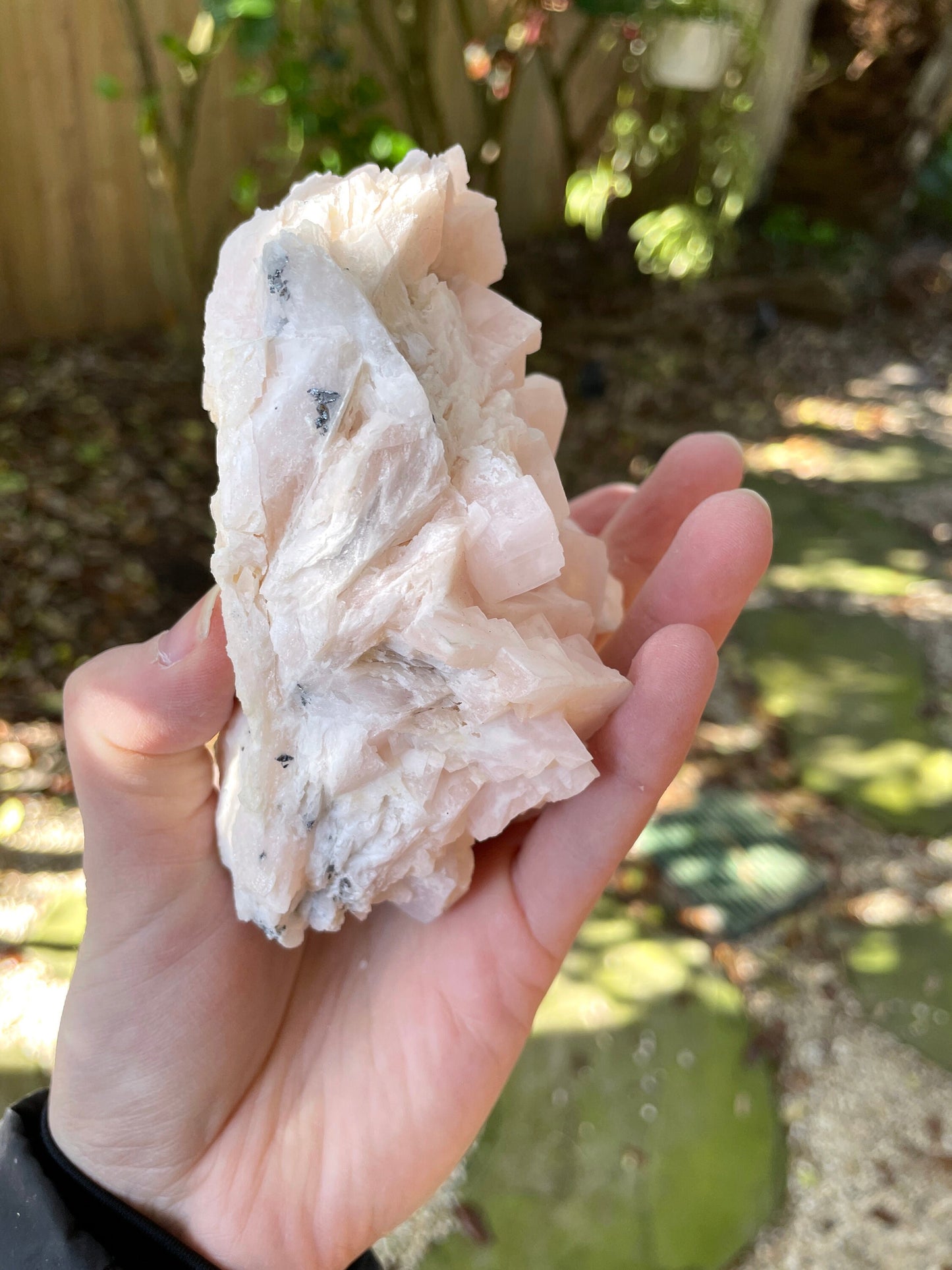 Mangano Calcite Specimen from Racracancha Mine, Cerro De Pasco, Peru 604g Mineral Crystal