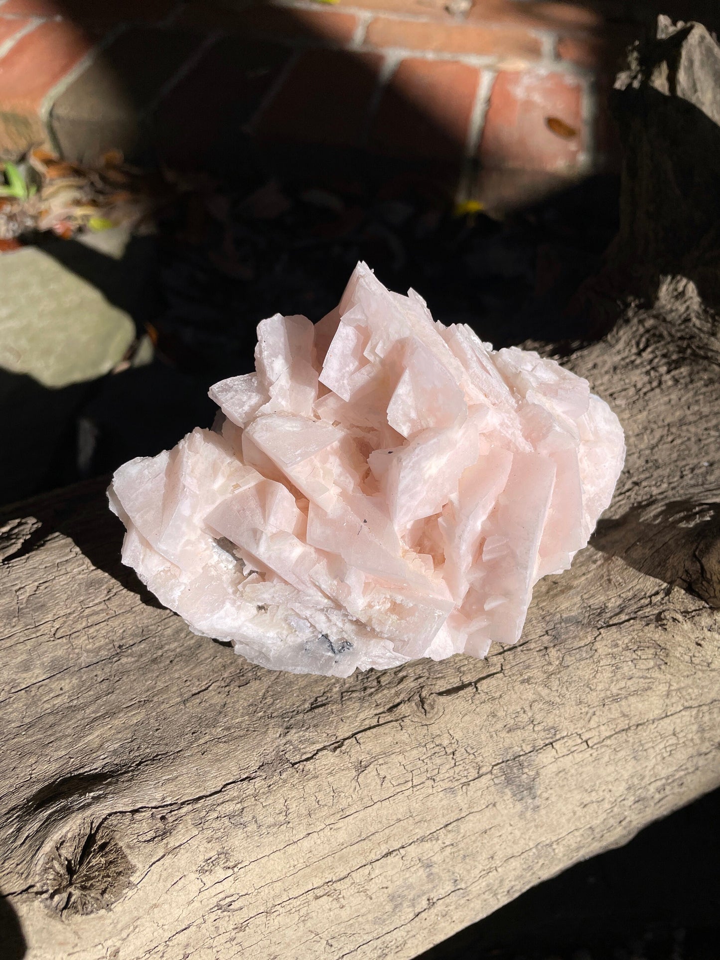 Mangano Calcite Specimen from Racracancha Mine, Cerro De Pasco, Peru 604g Mineral Crystal