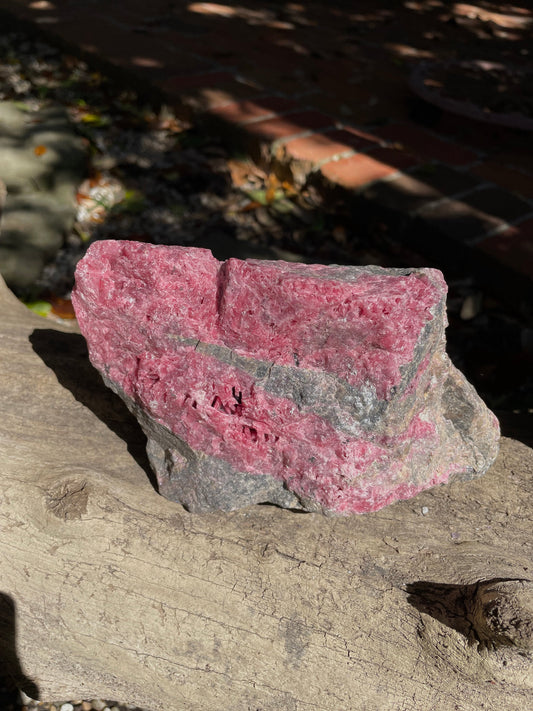 Large Beautiful Natural Rhodonite Specimen 1610g 3lbs 9oz From Minas Gerais Brazil