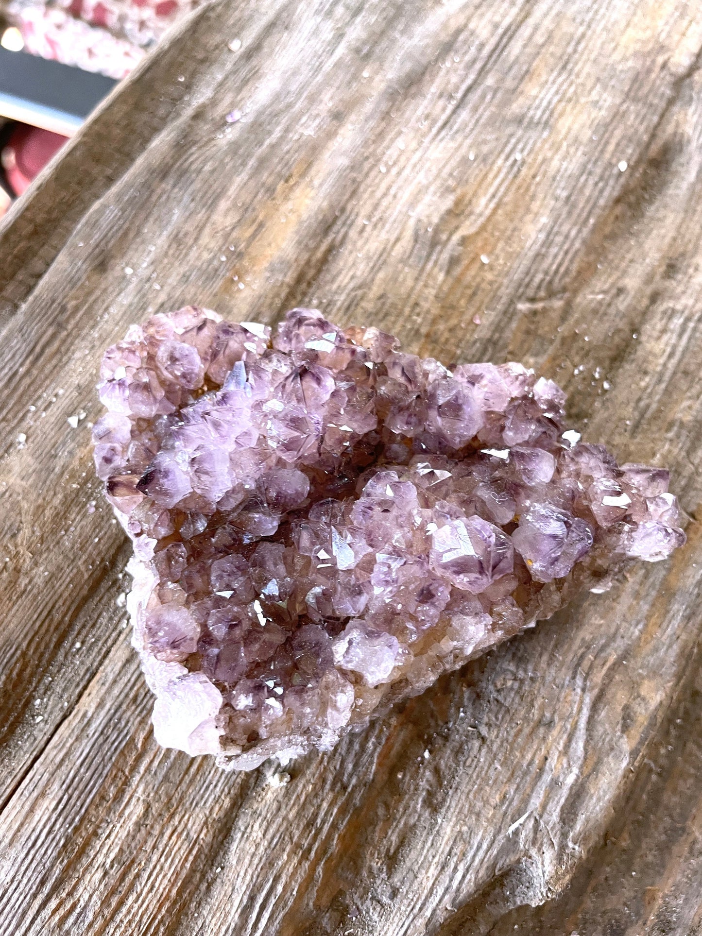 Amethyst  Spirit Quartz Cluster 151g Specimen From Mpumalanga South Africa