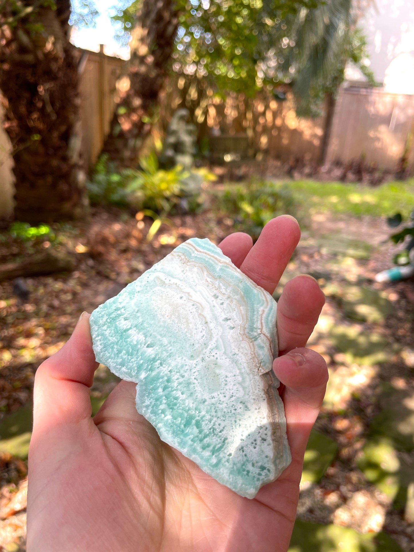Raw Blue Aragonite Specimen From Afghanistan 177.3g Crystal Mineral