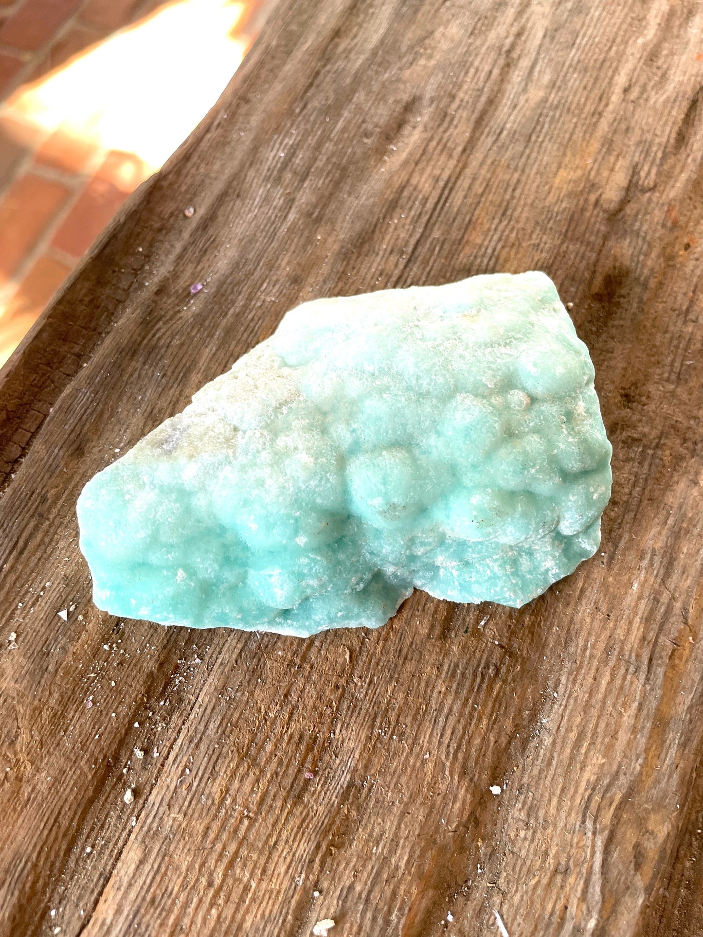 Raw Blue Aragonite Specimen From Afghanistan 177.3g Crystal Mineral
