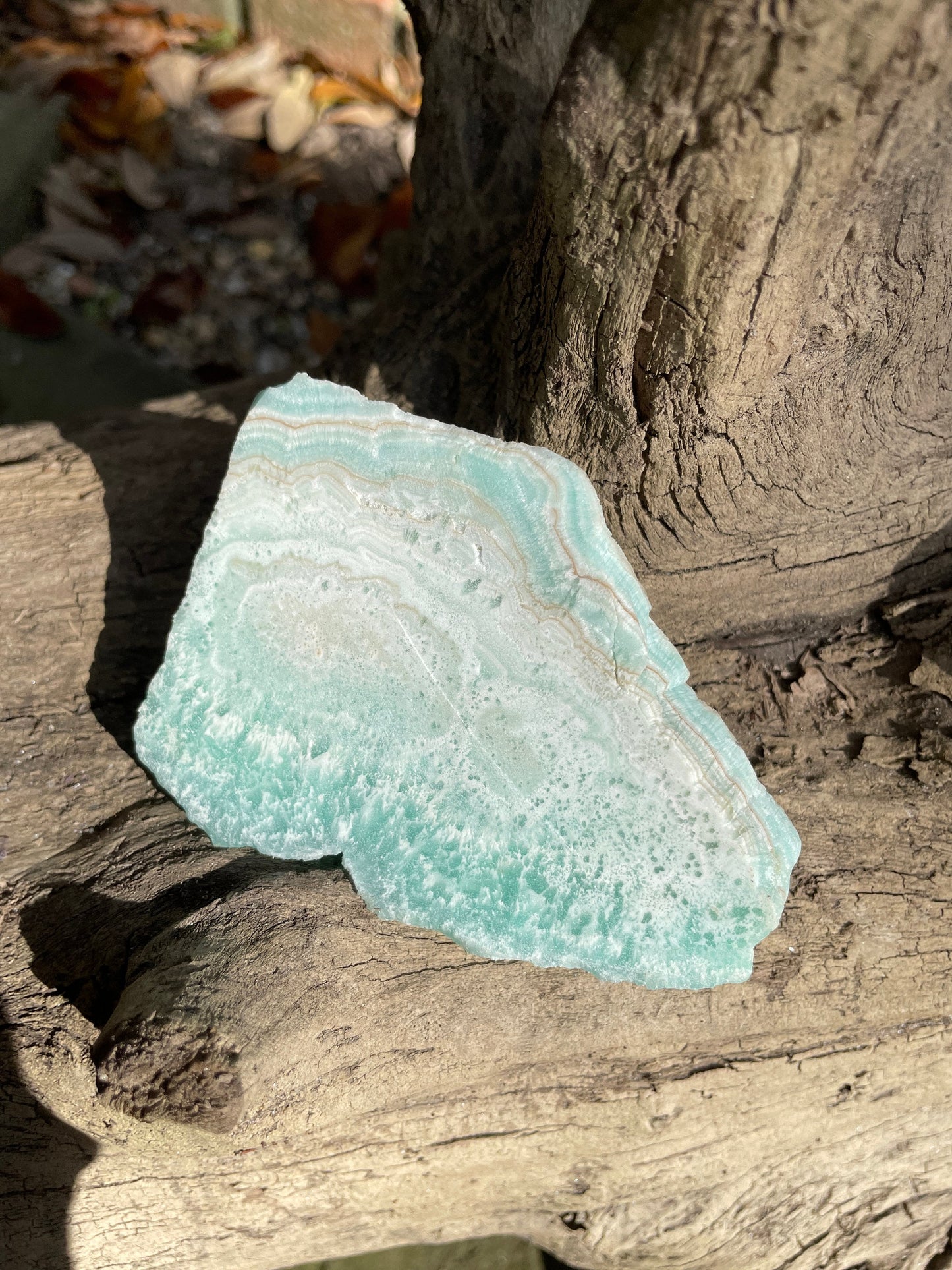 Raw Blue Aragonite Specimen From Afghanistan 177.3g Crystal Mineral