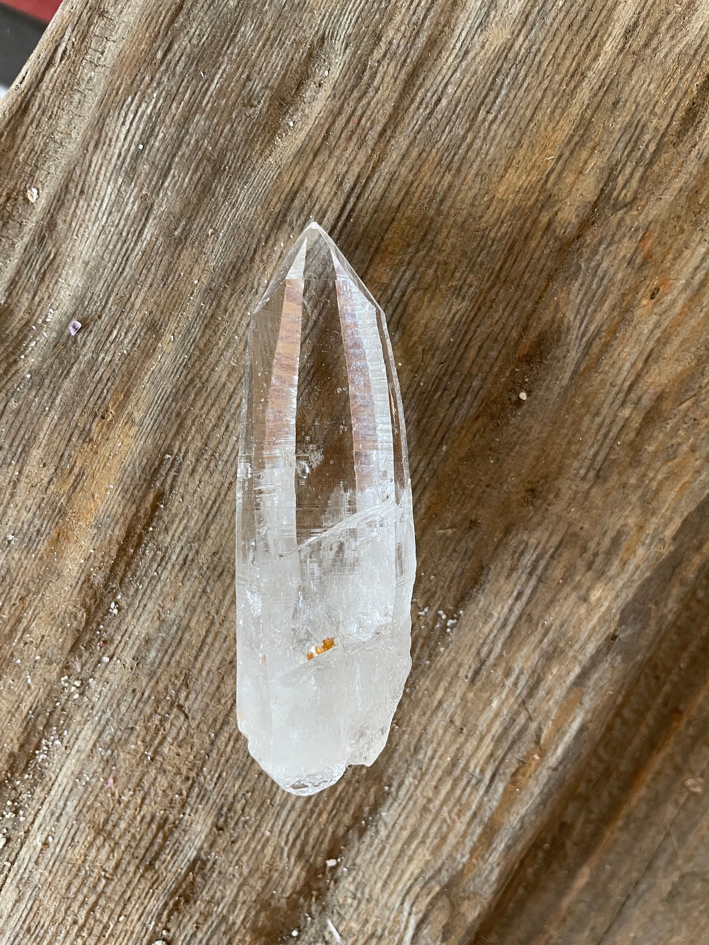 Stunning Columbian Lemurian Optical Quartz Point Specimen 61.8g Mineral Crystal