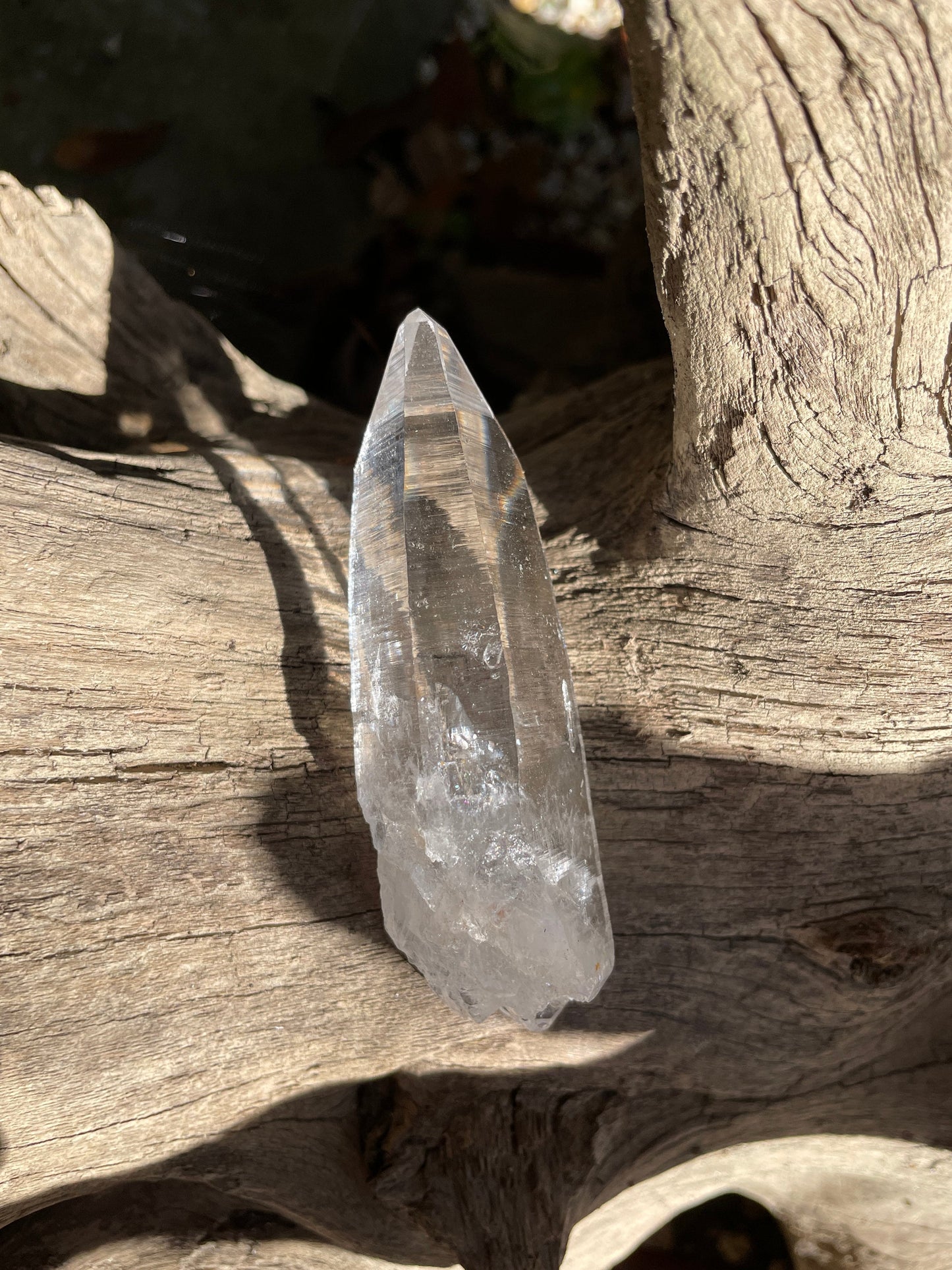 Stunning Columbian Lemurian Optical Quartz Point Specimen 61.8g Mineral Crystal