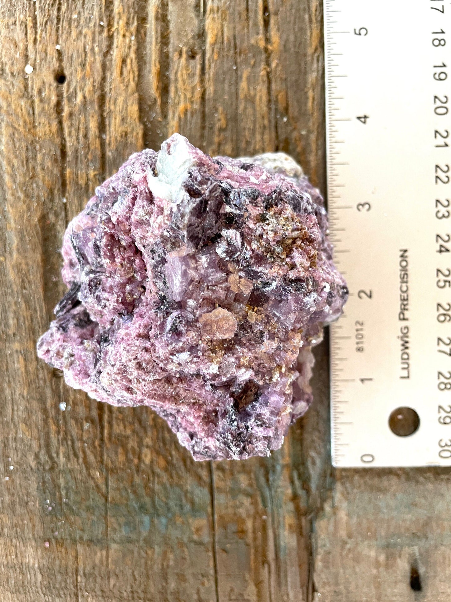 Beautiful Raw Lepidolite Specimen From Minas Gerais Brazil 366g Mineral Crystal Lithium