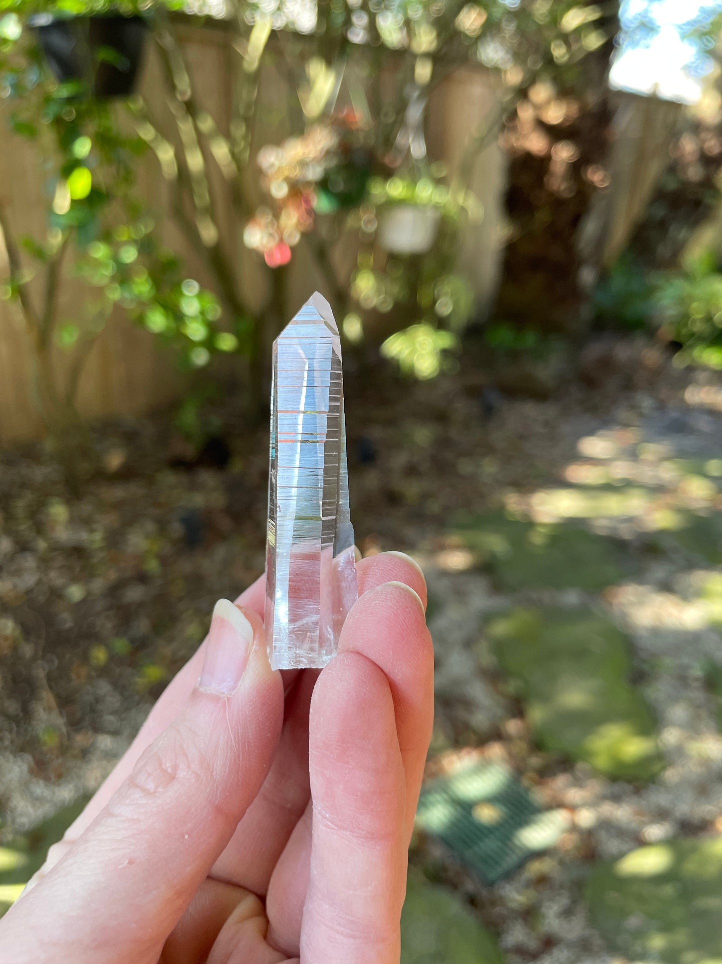 Stunning Columbian Lemurian Optical Quartz Point Specimen 13.2g Mineral Crystal