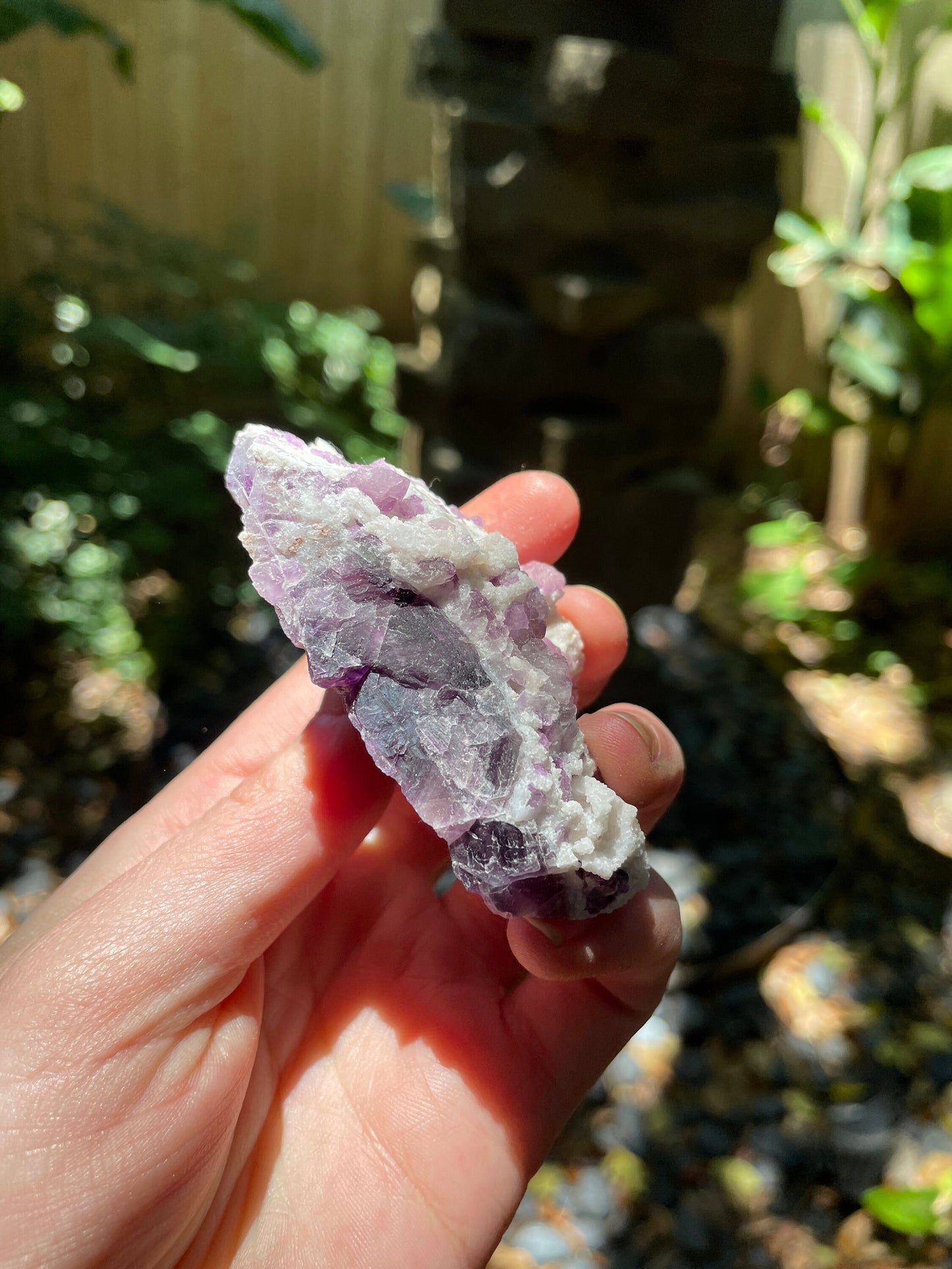 Purple Fluorite With Quartz Epimorphs  Second Chance Vein, Tombstone AZ 92.2g Mineral Crystal