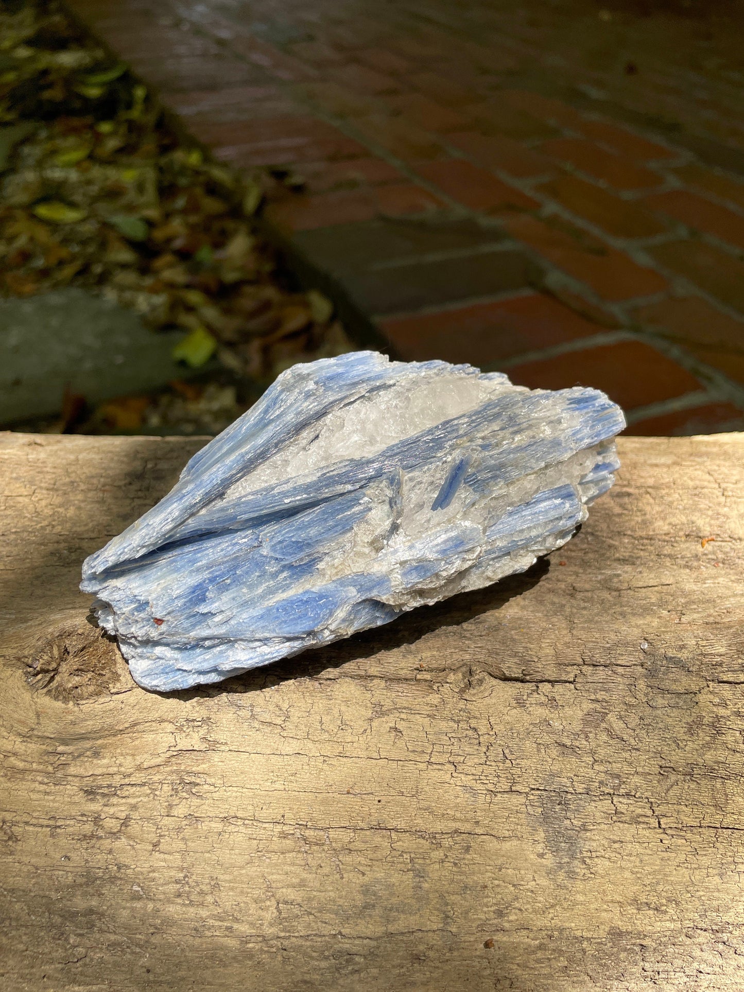 Blue Kyanite With Quartz 452g Specimen From Minas Gerais Brazil Specimen