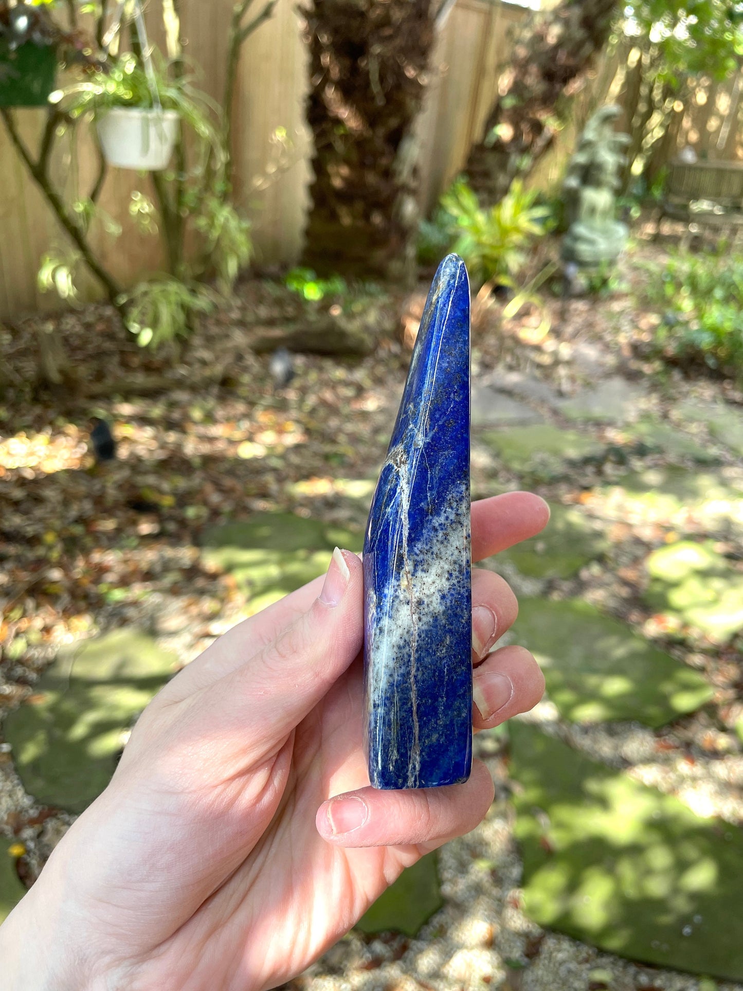 Polished Lapis Lazuli Freestanding Specimen 206.7g From Afghanistan Display