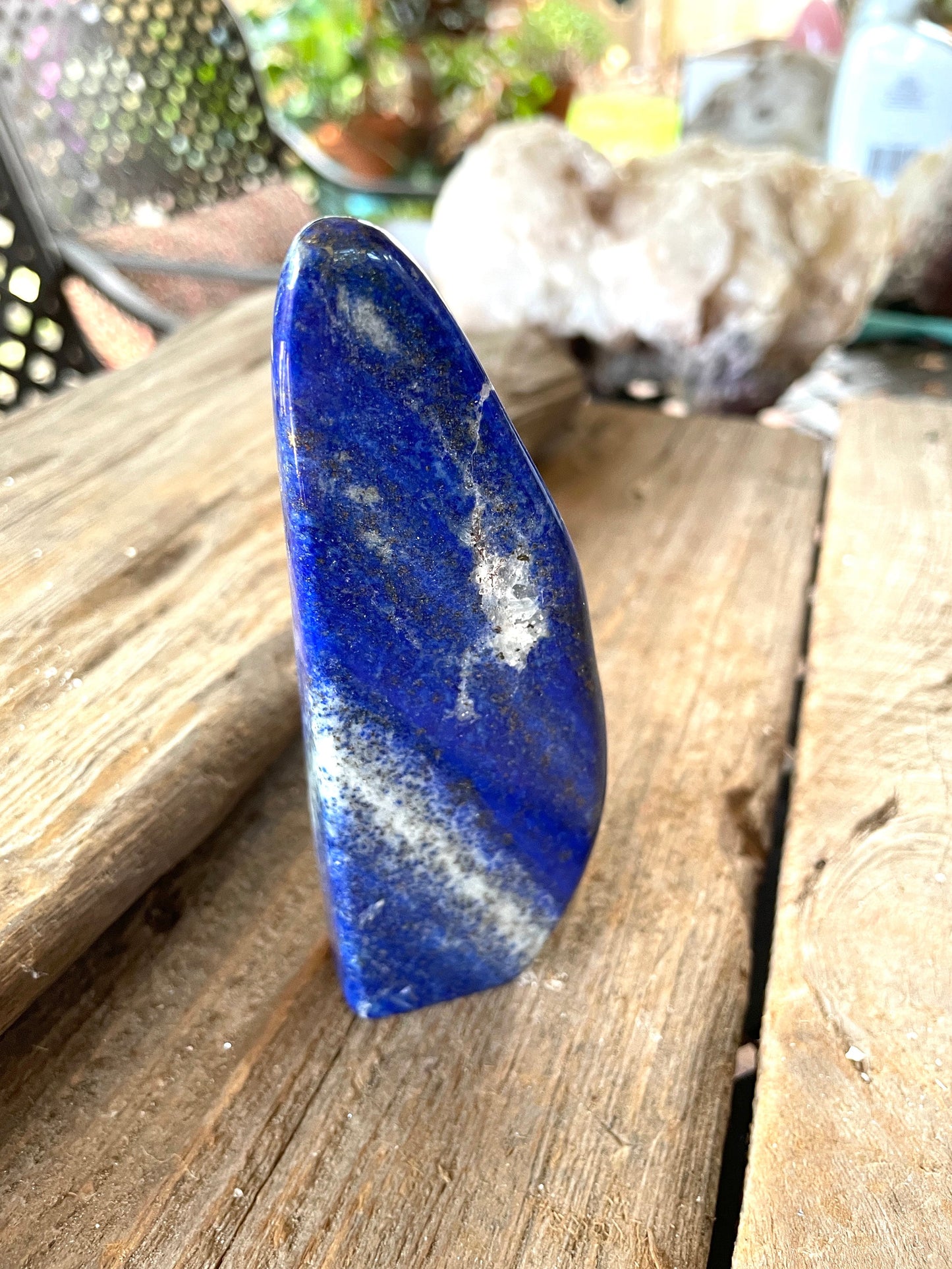 Polished Lapis Lazuli Freestanding Specimen 206.7g From Afghanistan Display