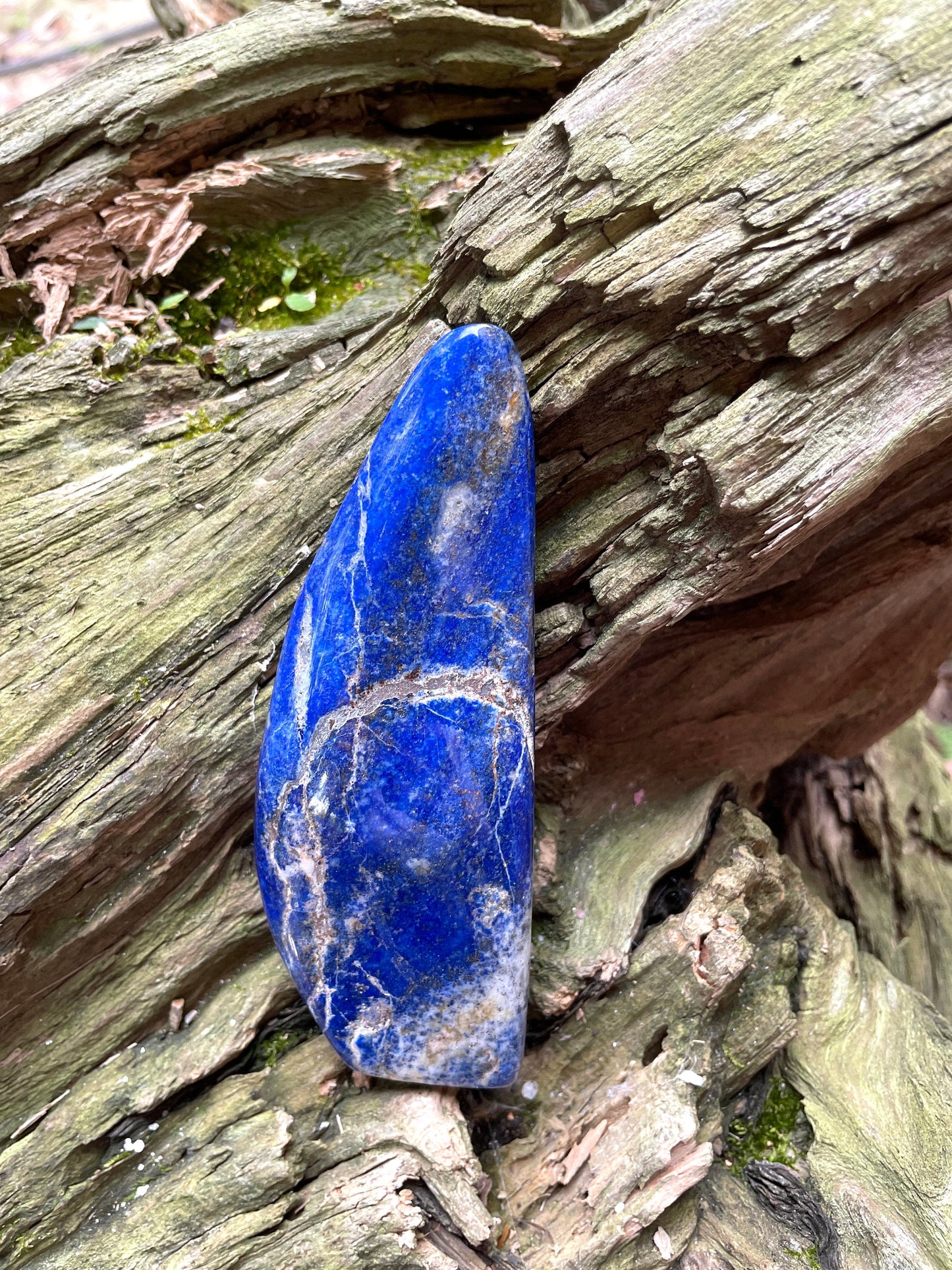 Polished Lapis Lazuli Freestanding Specimen 206.7g From Afghanistan Display