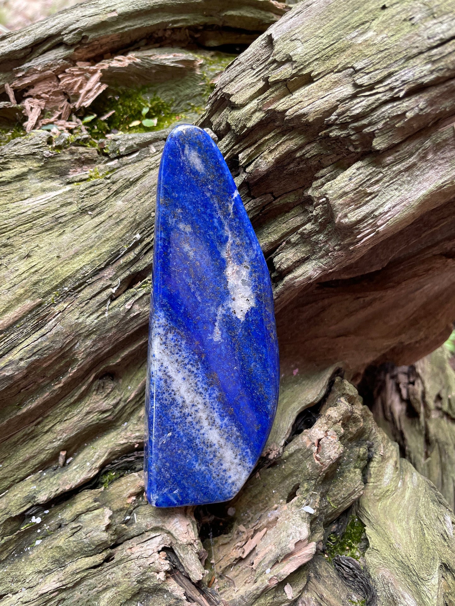 Polished Lapis Lazuli Freestanding Specimen 206.7g From Afghanistan Display