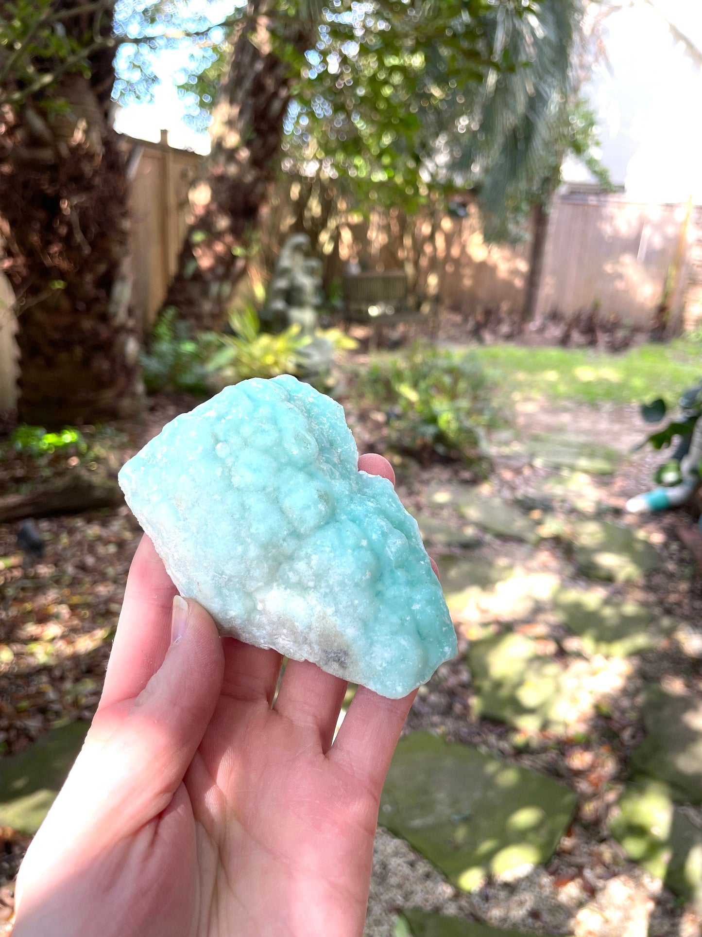 Raw Blue Aragonite Specimen From Afghanistan 177.3g Crystal Mineral