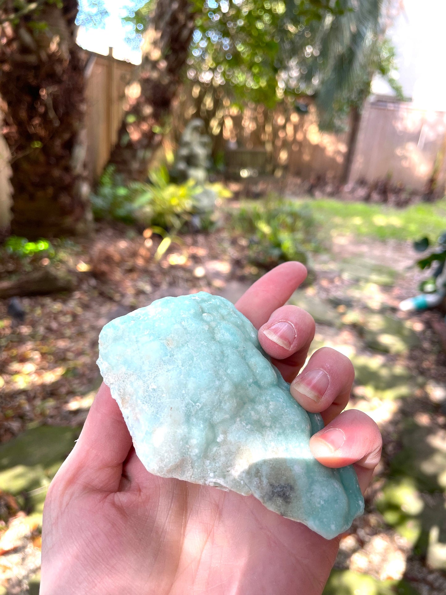 Raw Blue Aragonite Specimen From Afghanistan 177.3g Crystal Mineral