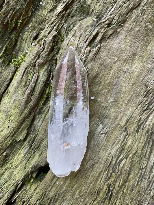 Stunning Columbian Lemurian Optical Quartz Point Specimen 61.8g Mineral Crystal