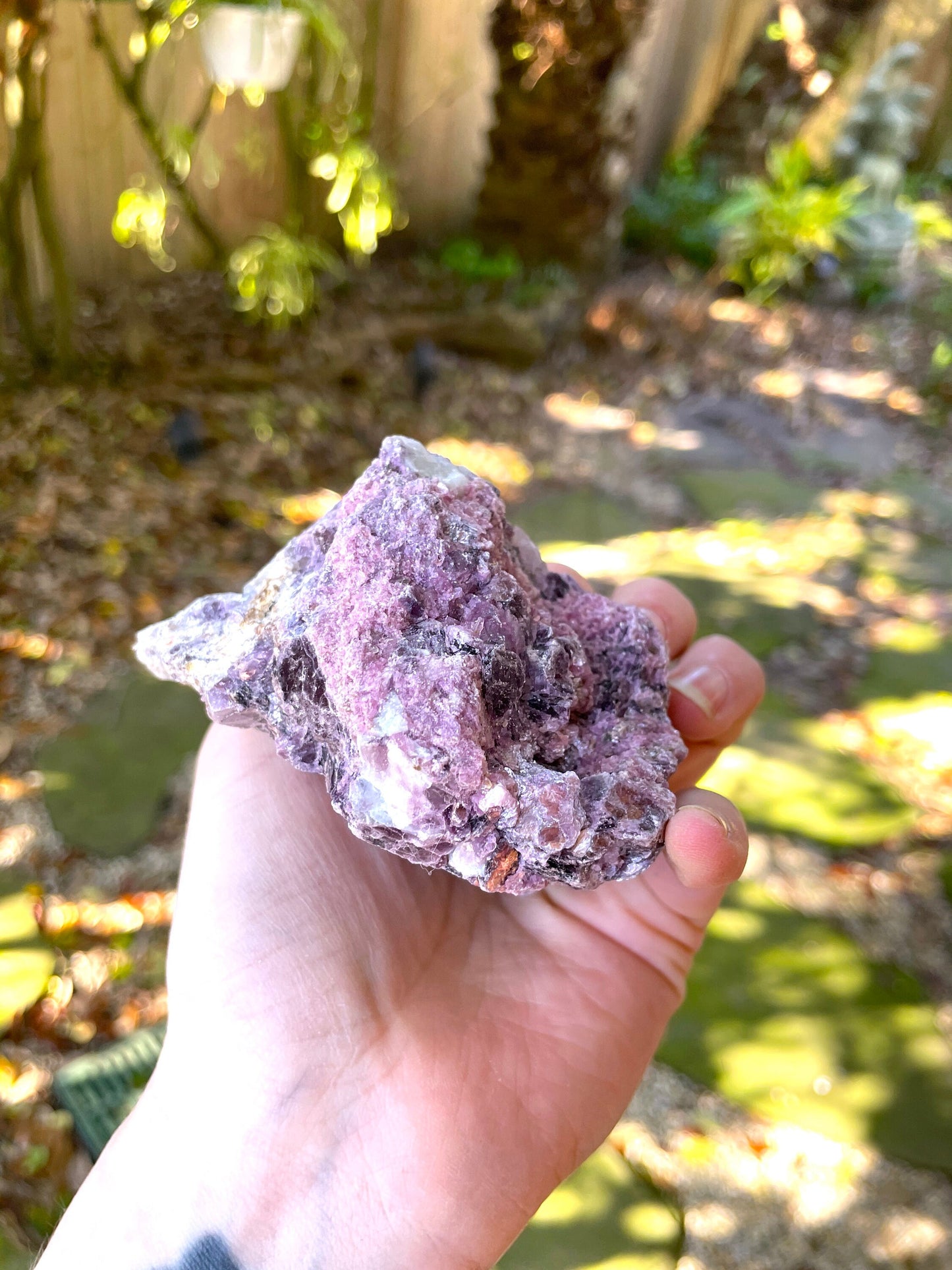 Beautiful Raw Lepidolite Specimen From Minas Gerais Brazil 366g Mineral Crystal Lithium