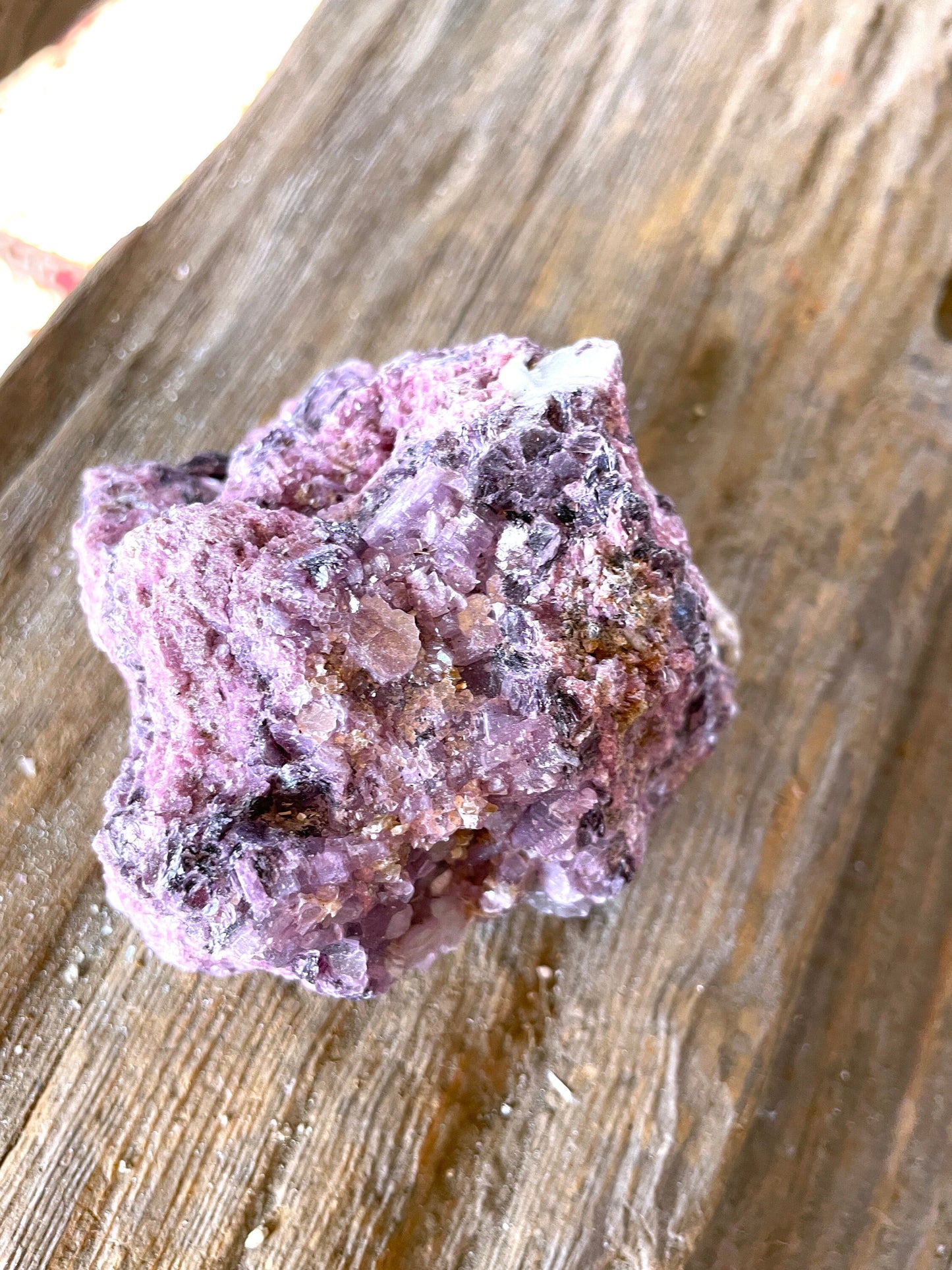 Beautiful Raw Lepidolite Specimen From Minas Gerais Brazil 366g Mineral Crystal Lithium