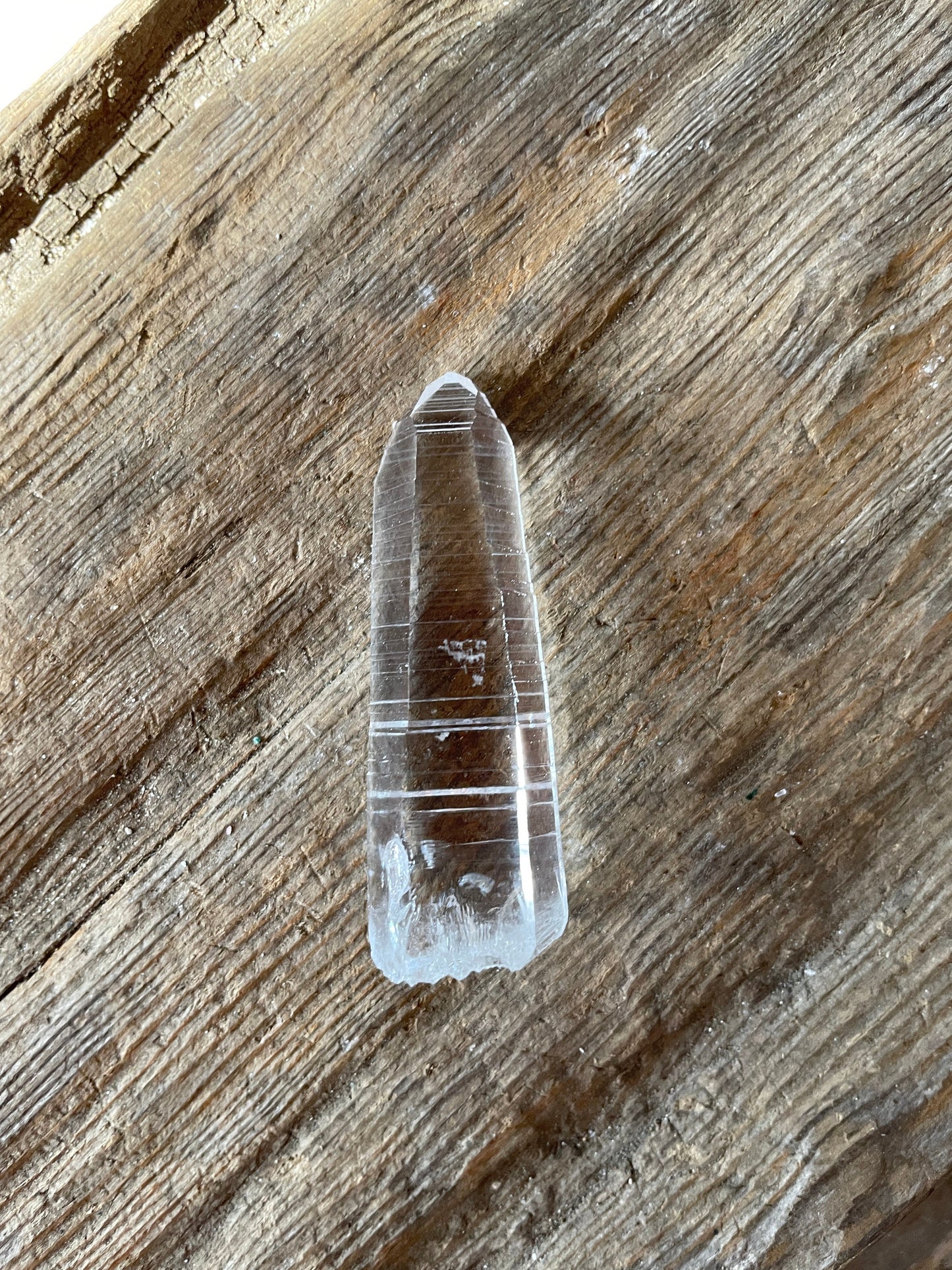 Stunning Columbian Lemurian Optical Quartz Point Specimen 13.2g Mineral Crystal