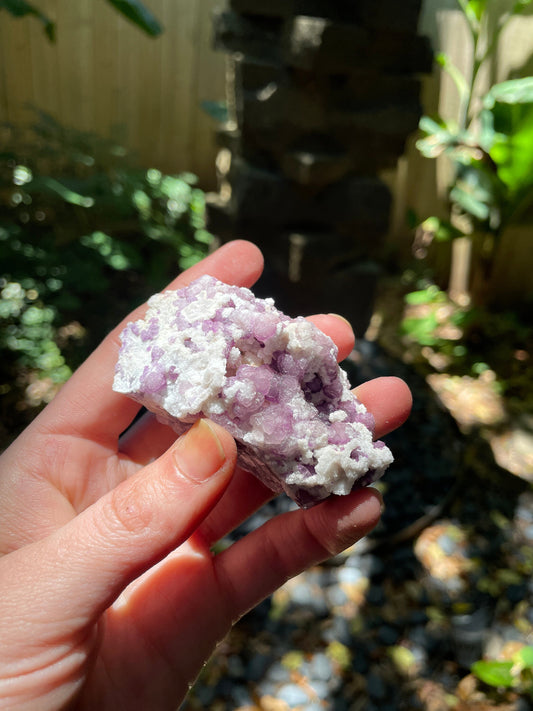 Purple Fluorite With Quartz Epimorphs  Second Chance Vein, Tombstone AZ 92.2g Mineral Crystal