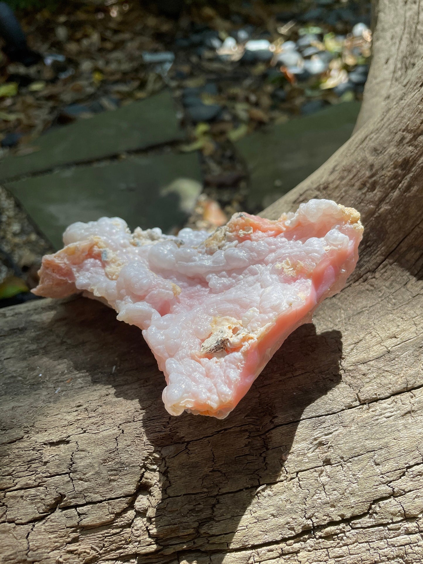 Beautiful Botryoidal Natural Pink Opal from Ica, Peru Specimen 230g Mineral Crystal
