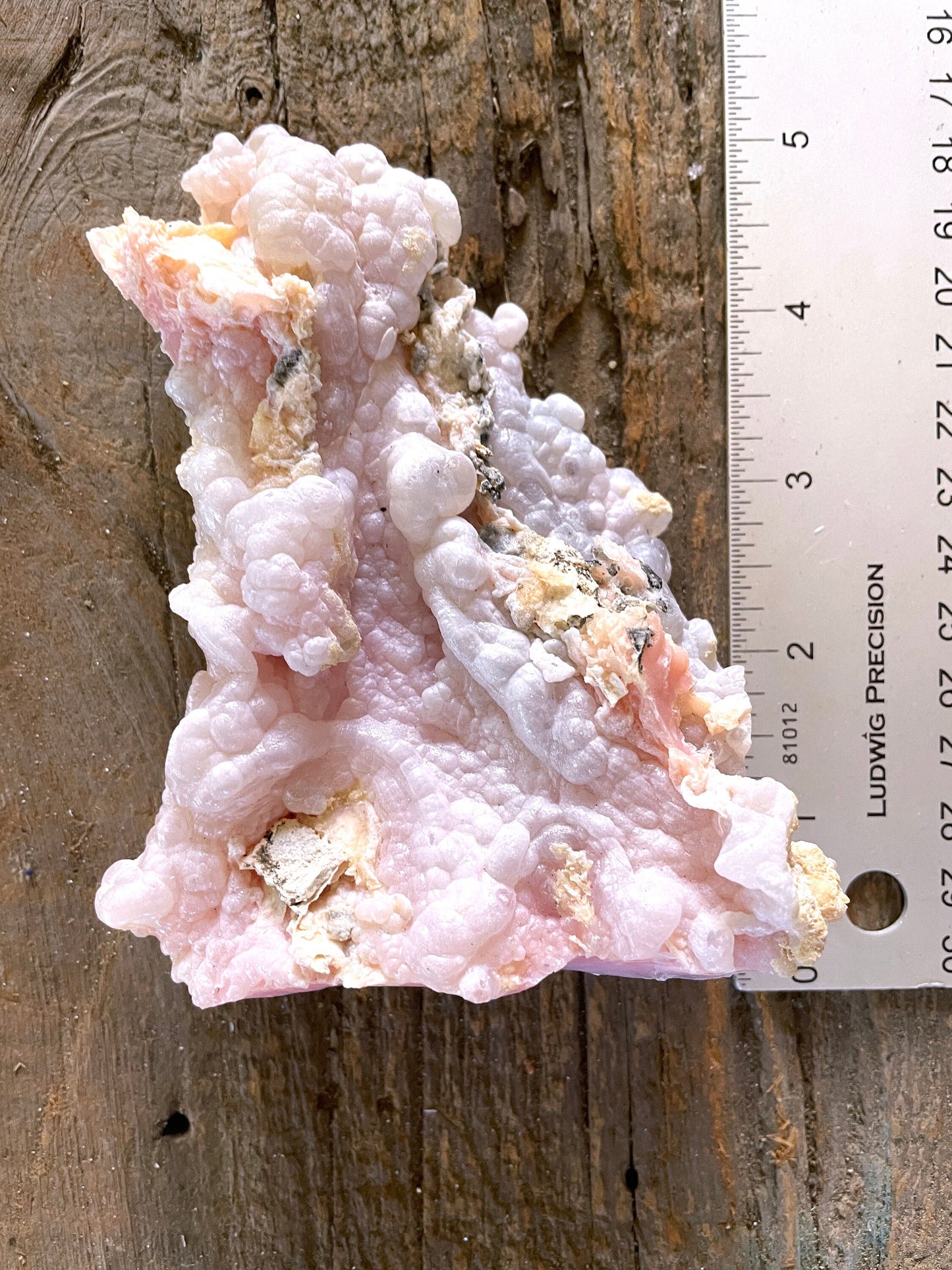 Beautiful Botryoidal Natural Pink Opal from Ica, Peru Specimen 230g Mineral Crystal
