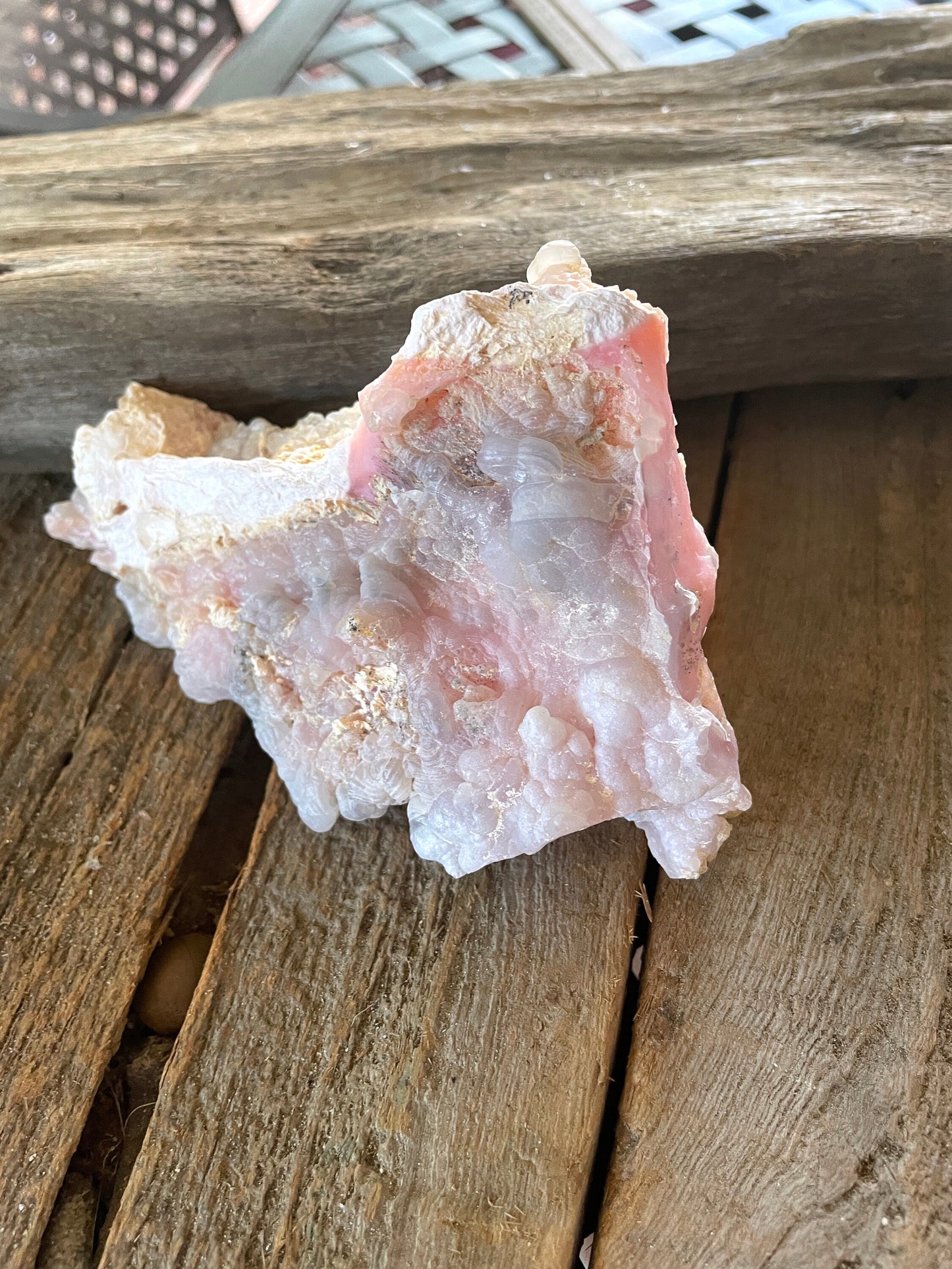 Beautiful Botryoidal Natural Pink Opal from Ica, Peru Specimen 230g Mineral Crystal