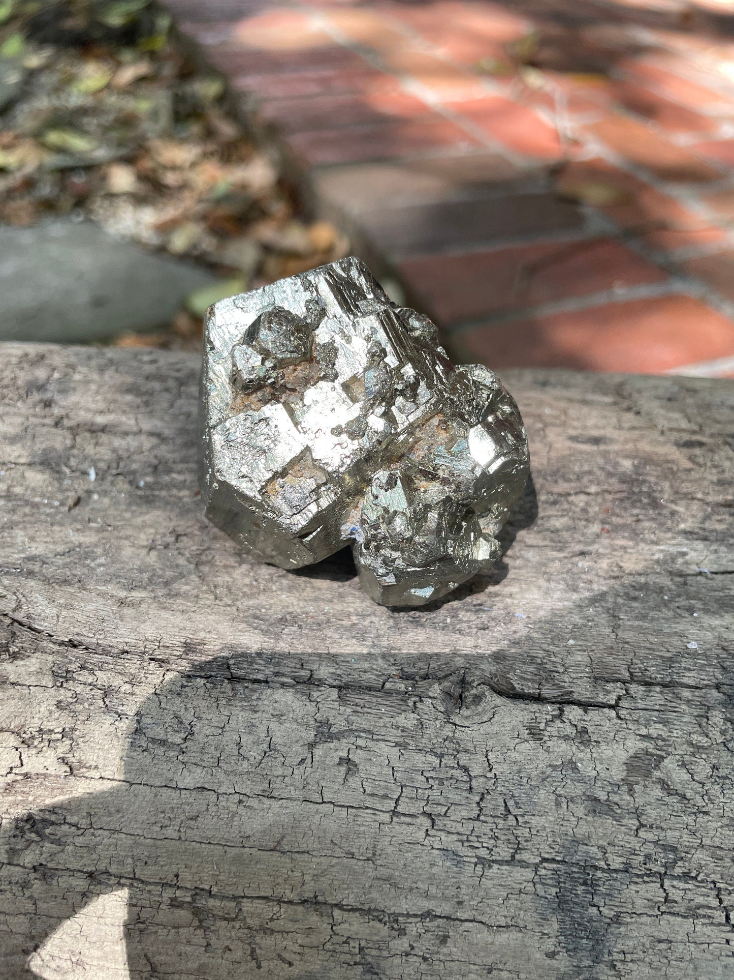 Beautiful Rare Natural Raw Pyrite Crystal 220g, Shiver Boyaca, Columbia Mineral Specimen