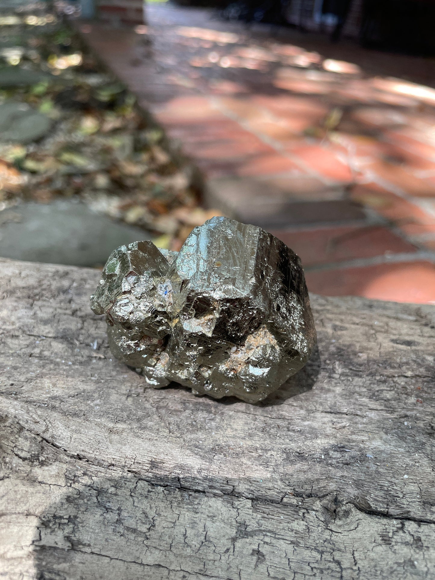 Beautiful Rare Natural Raw Pyrite Crystal 220g, Shiver Boyaca, Columbia Mineral Specimen
