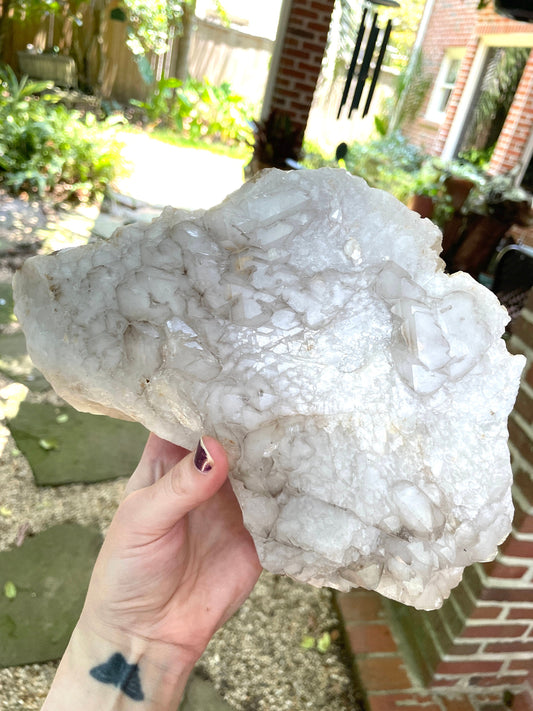 Pale Smokey Elesital Quartz Specimen from Minas Gerais Brazil, 2548g  5lbs 11oz Mineral Crystal