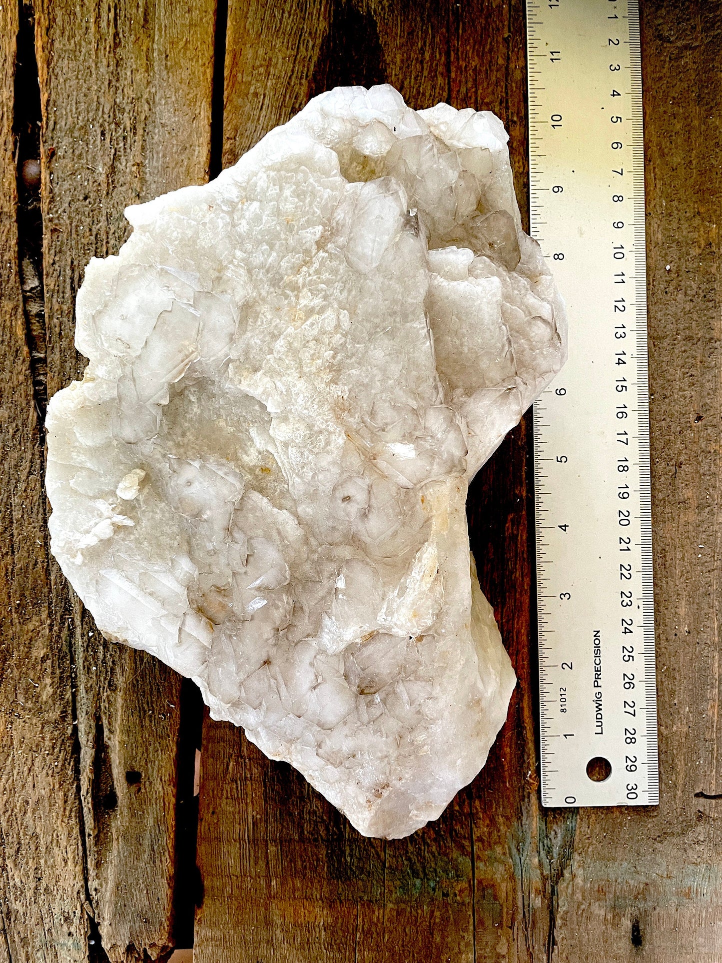 Pale Smokey Elesital Quartz Specimen from Minas Gerais Brazil, 2548g  5lbs 11oz Mineral Crystal