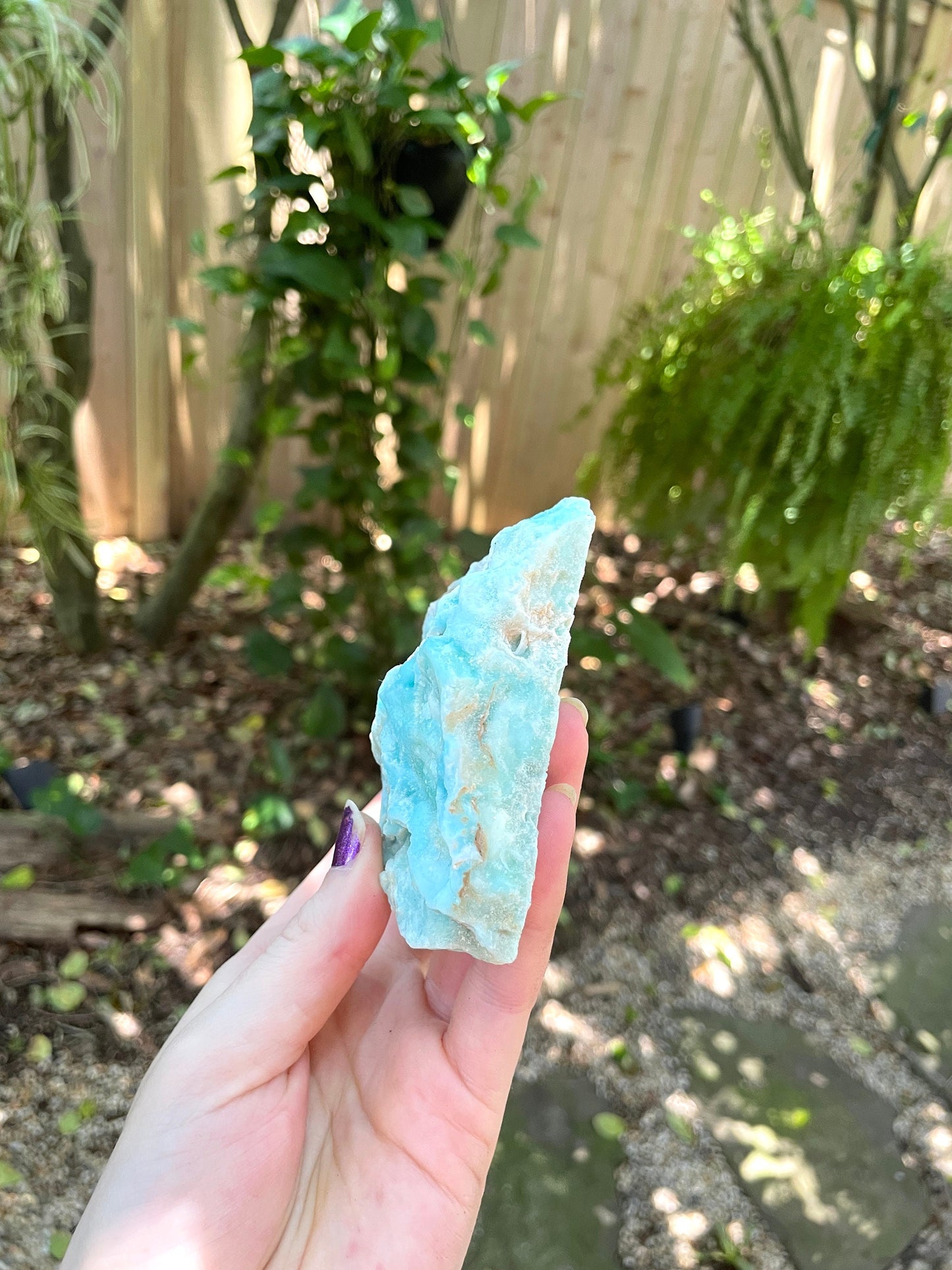 Raw Blue Aragonite Specimen From Afghanistan 250g Crystal Mineral