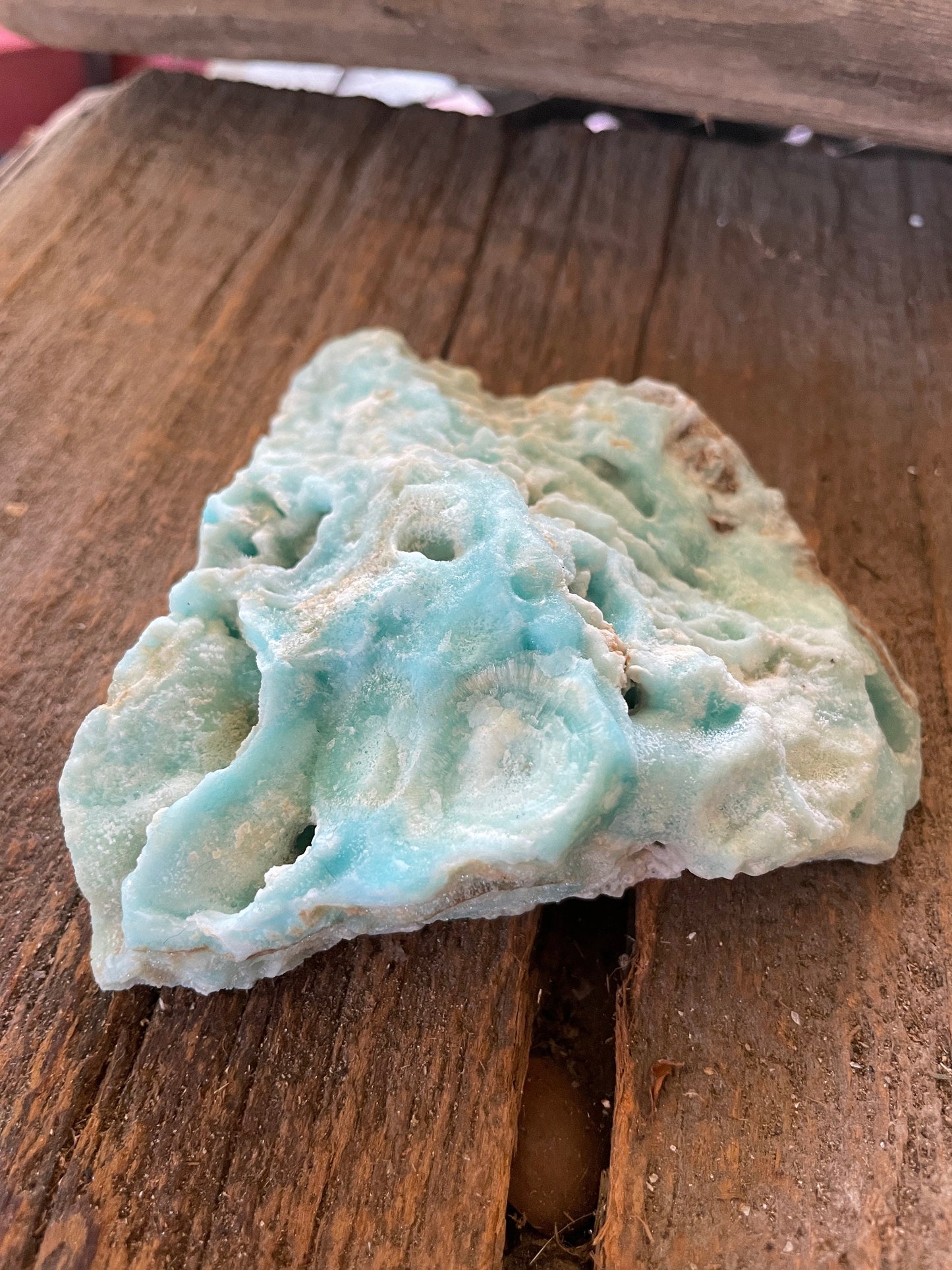 Raw Blue Aragonite Specimen From Afghanistan 250g Crystal Mineral