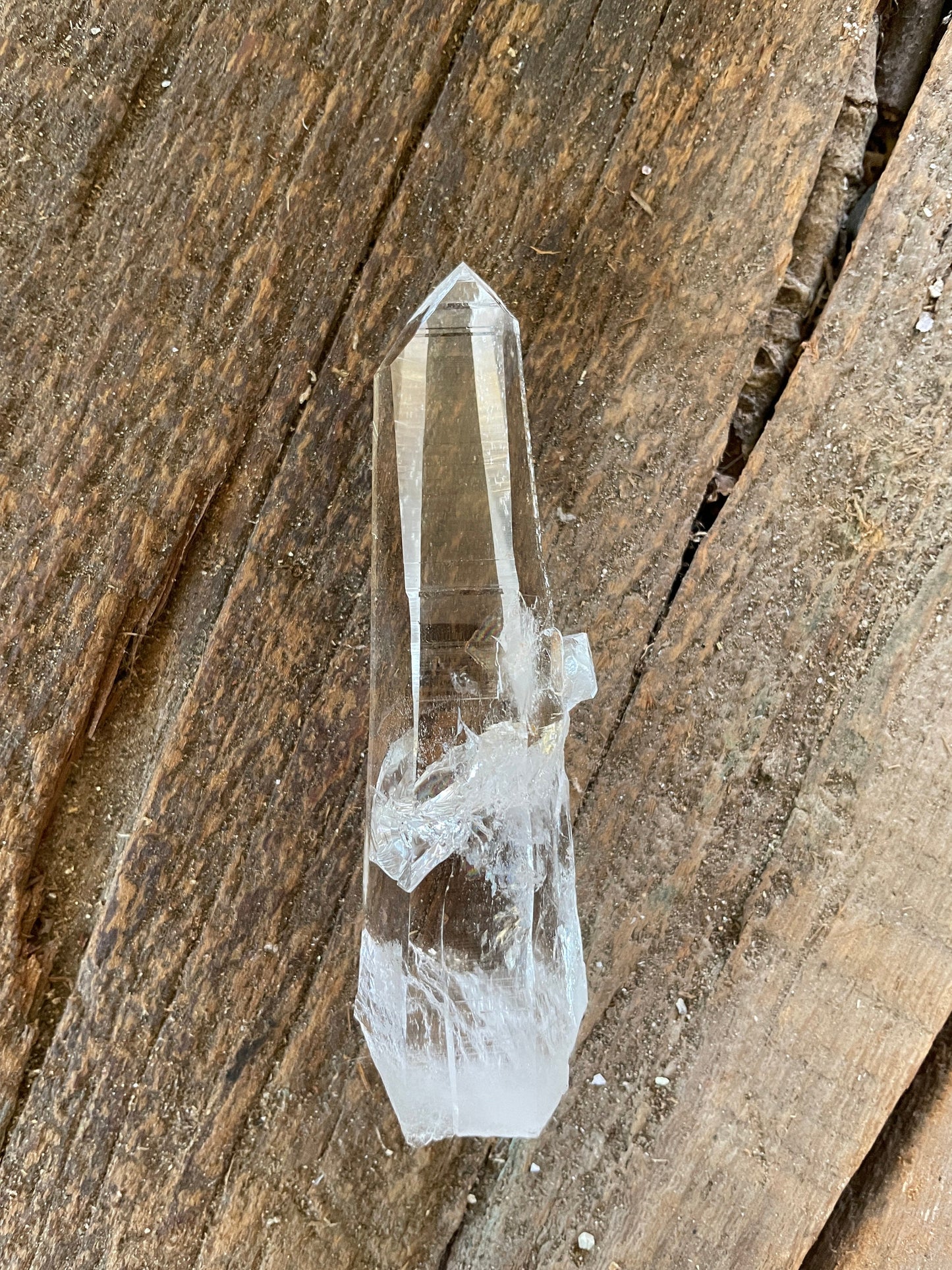 Stunning Columbian Lemurian Optical Quartz Point Specimen 62.7g Mineral Crystal