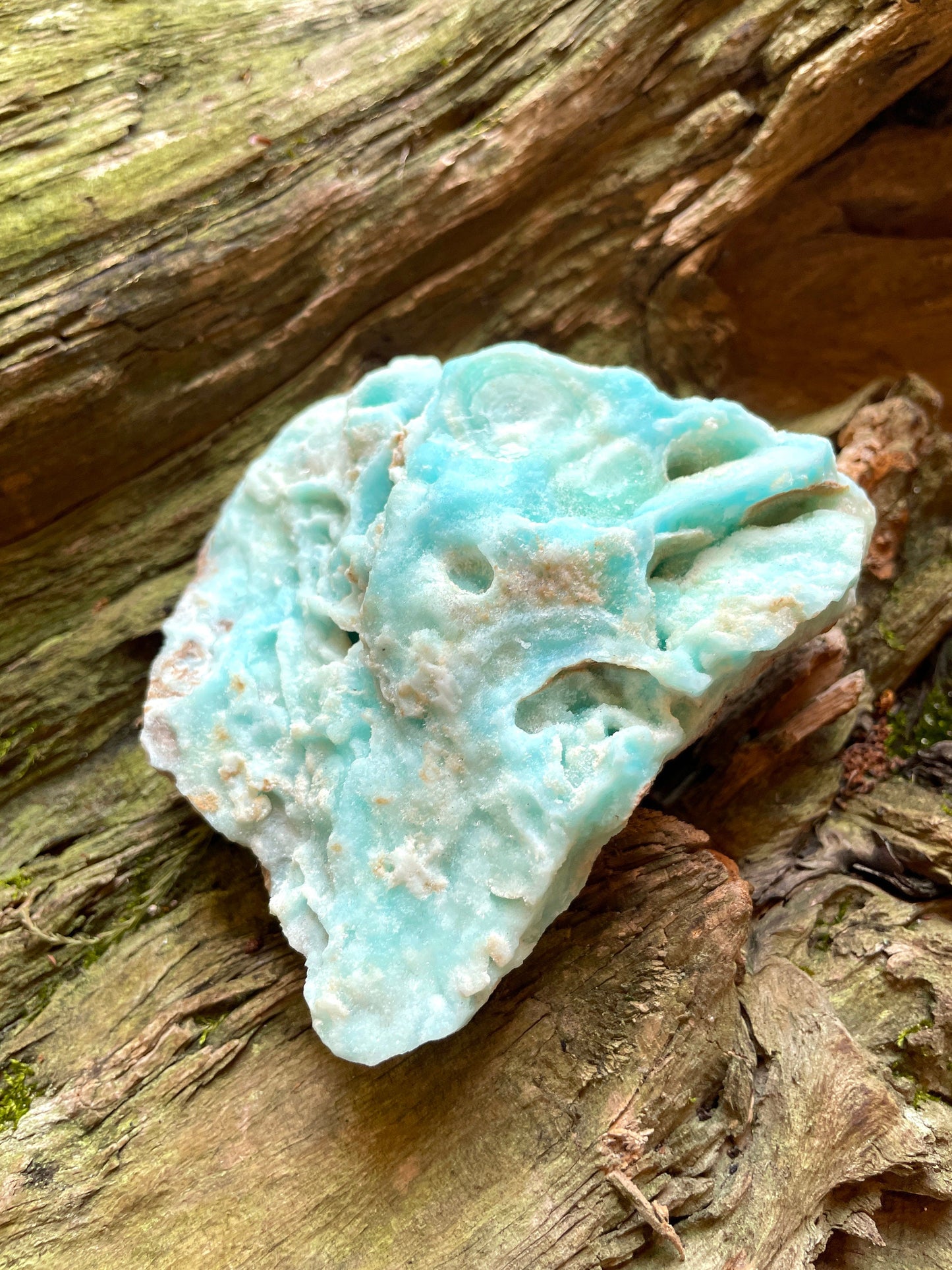 Raw Blue Aragonite Specimen From Afghanistan 250g Crystal Mineral